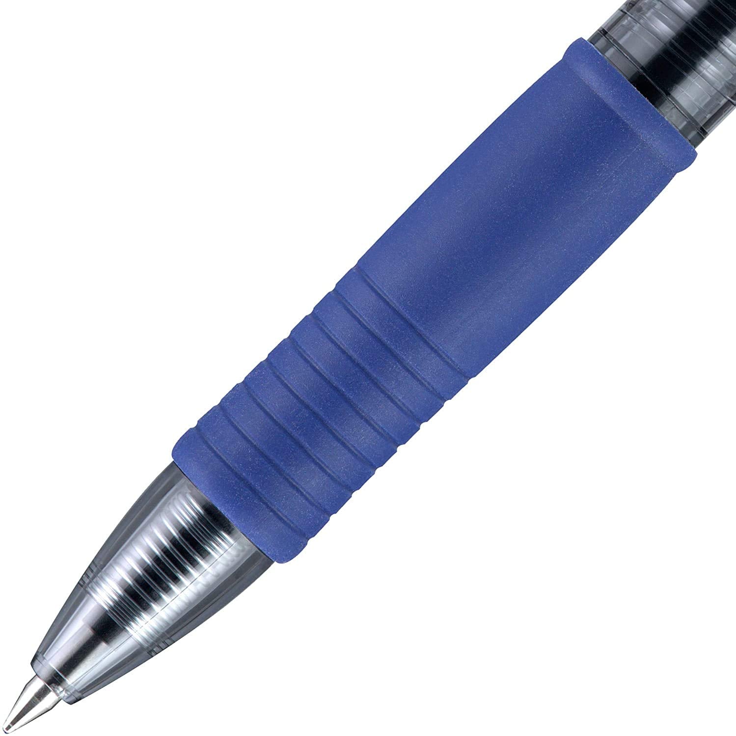 PILOT G2 cushioned grip and barrel detail for reduced hand fatigue