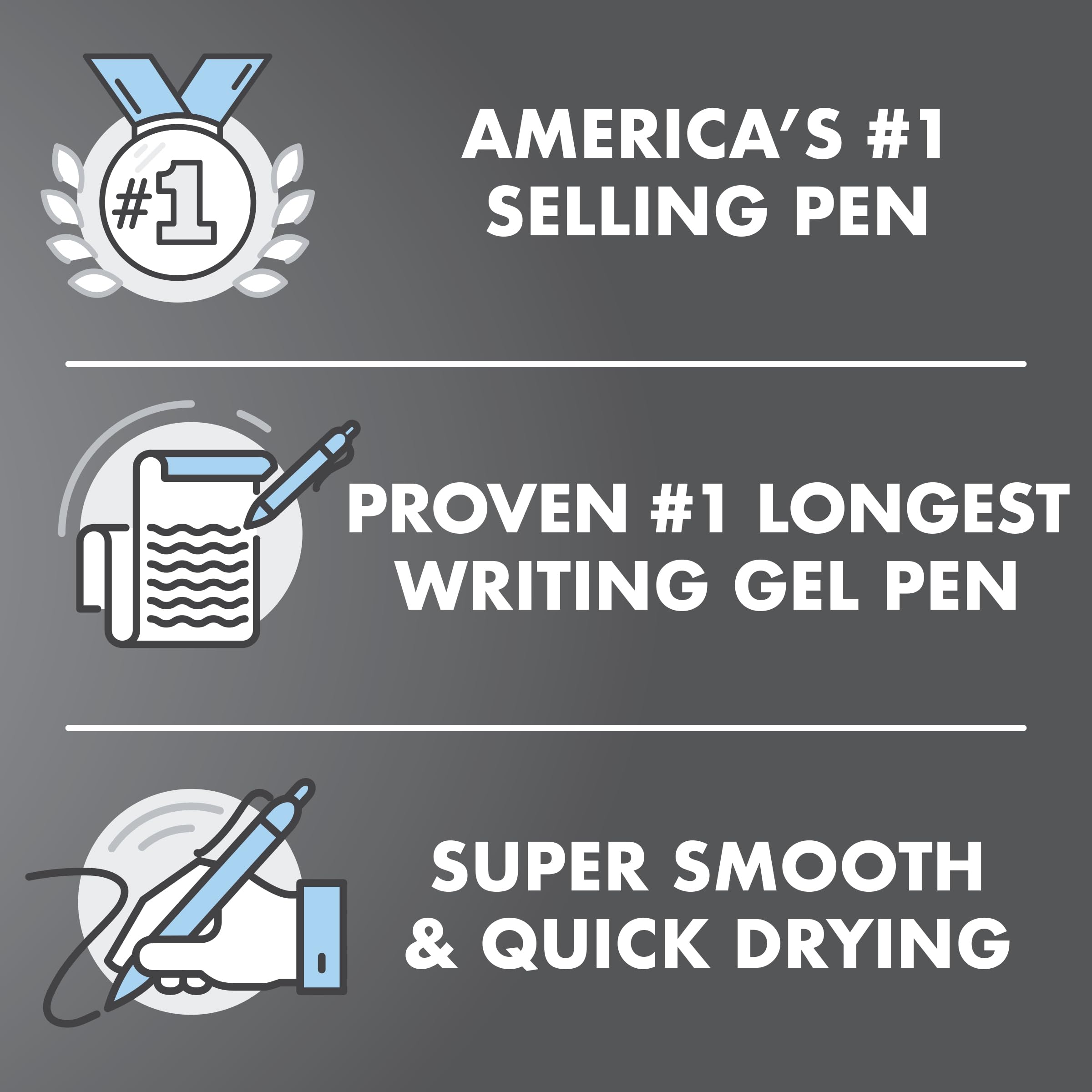 PILOT G2 refill cartridge display highlighting refillable sustainability benefit
