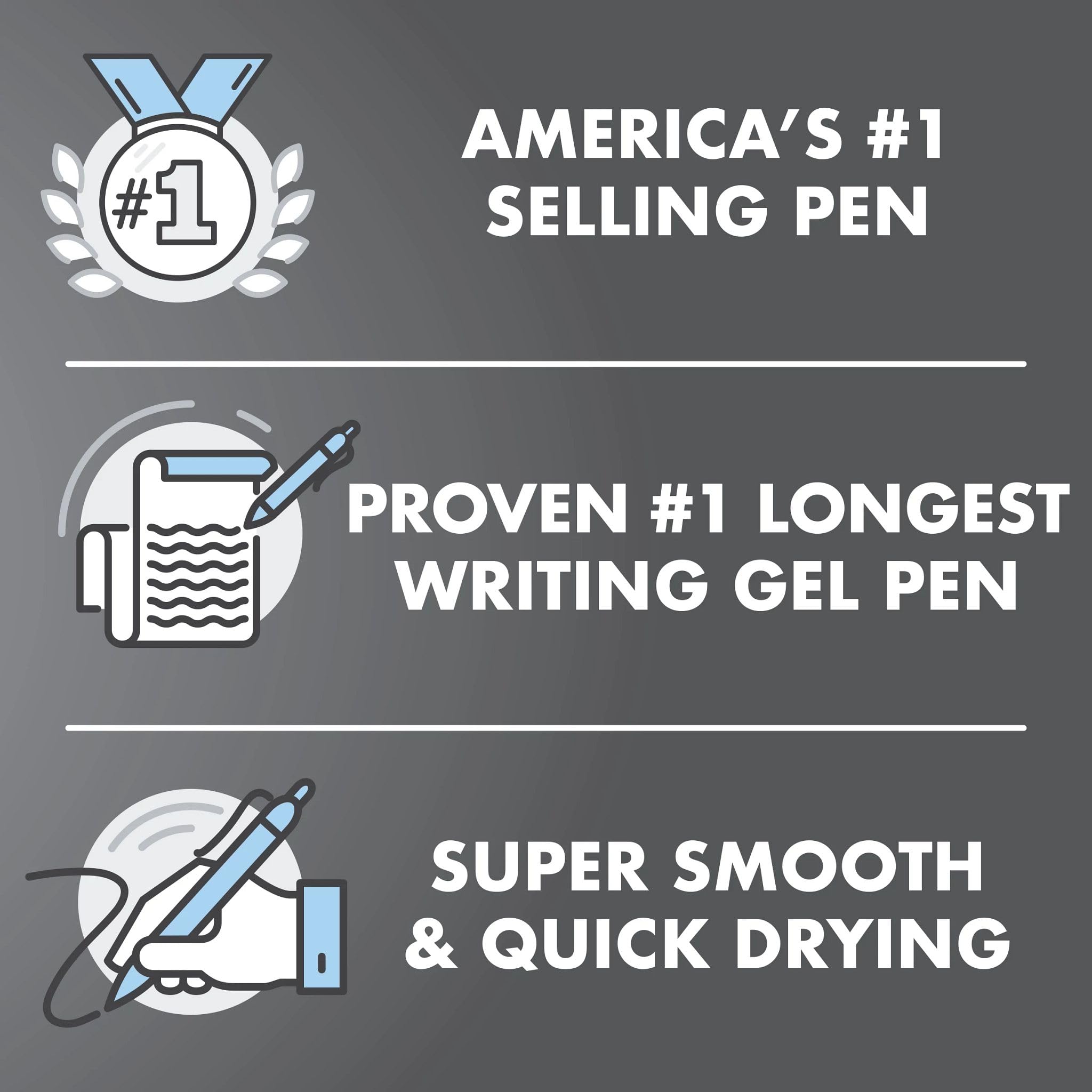 PILOT G2 next to notebook illustrating pen scale and portability