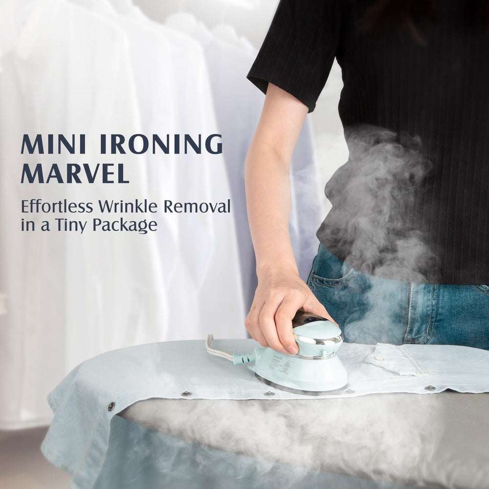 PIOMATIC iron heel rest side view providing safe upright storage benefit