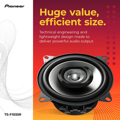 Pioneer side profile showing mounting depth for easy fit in many vehicle doors