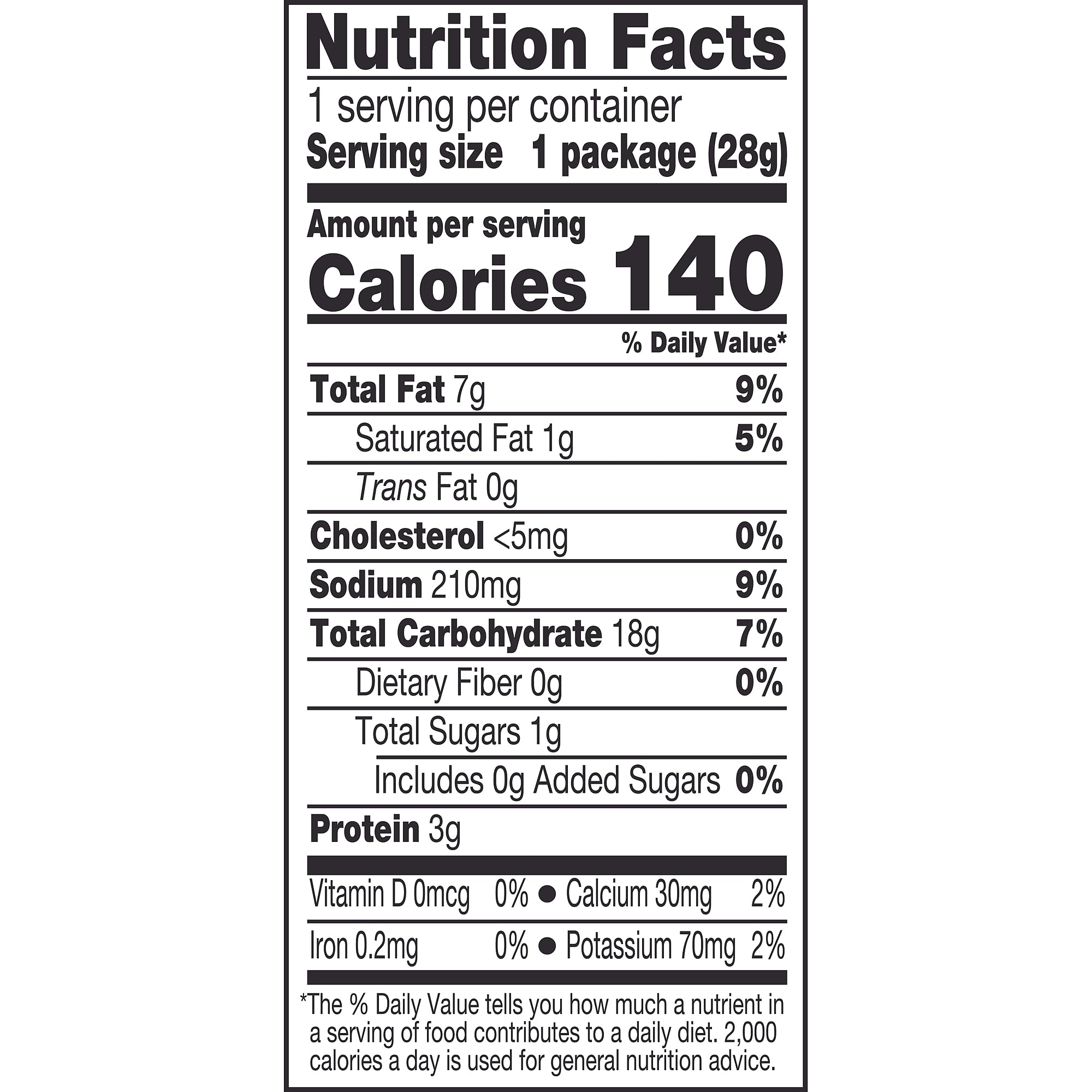 Pirate's Booty back label and nutrition facts visible for informed choices
