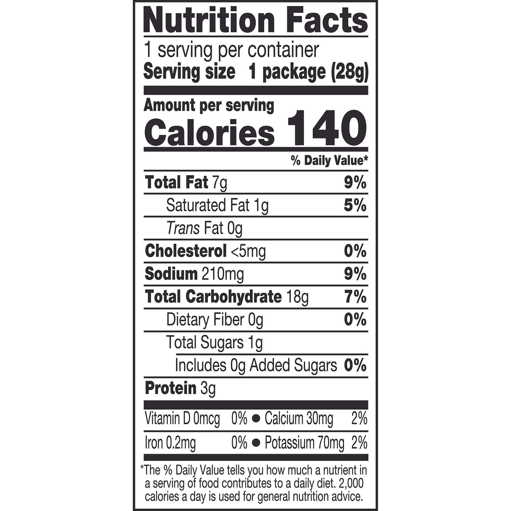 Pirate's Booty back label and nutrition facts visible for informed choices