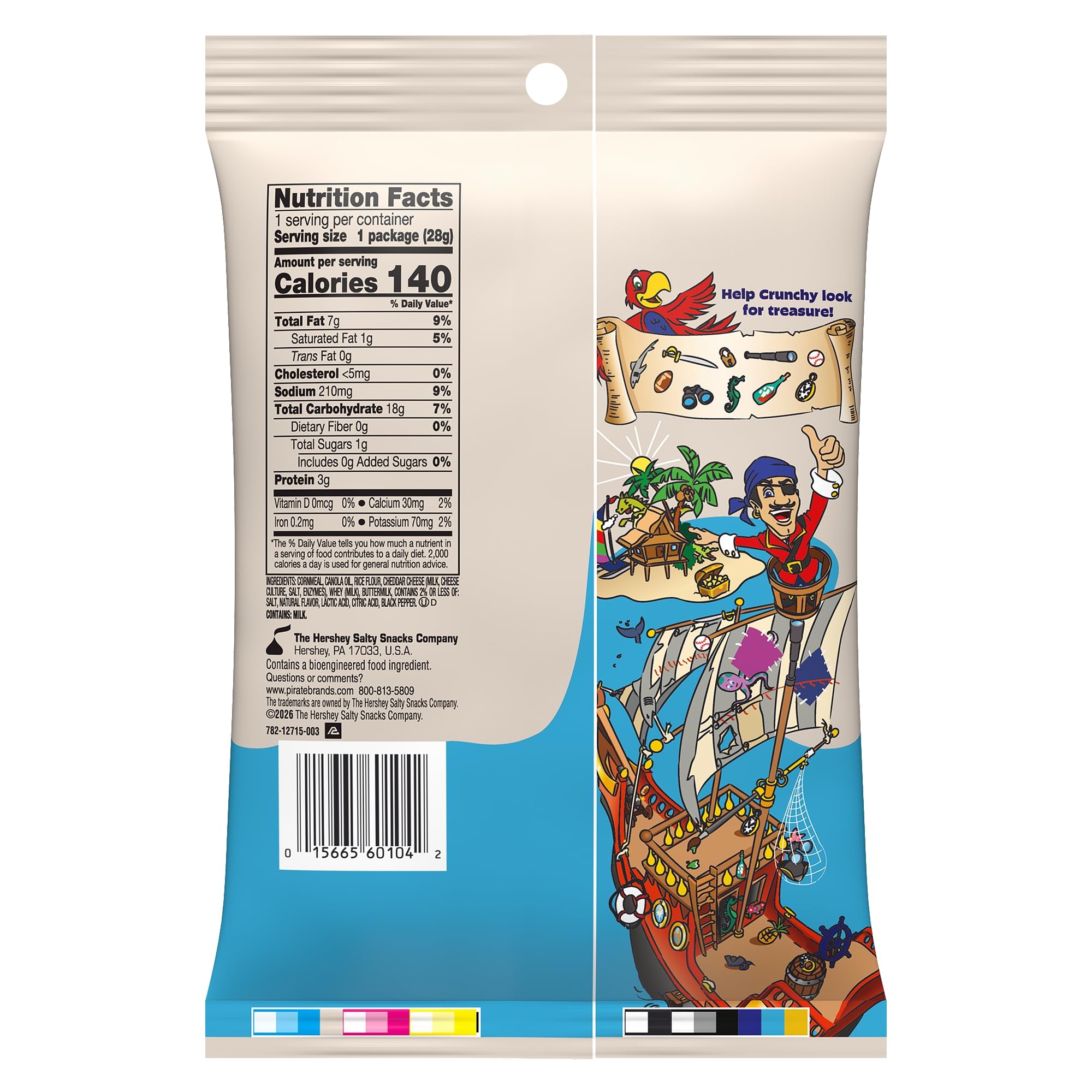 Pirate's Booty multipack display of twelve 1-ounce bags for convenient stocking