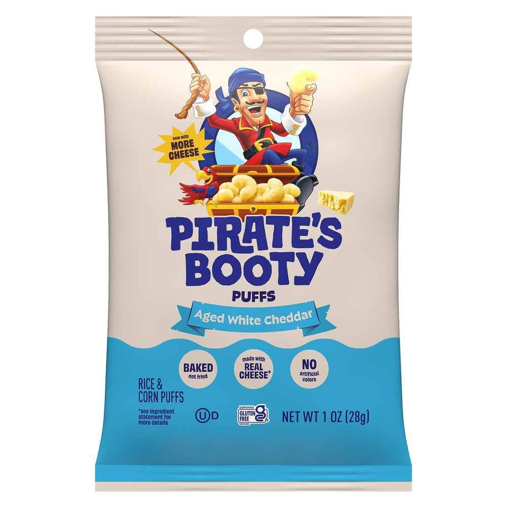 Pirate's Booty puff texture close-up revealing airy crunch and light bite