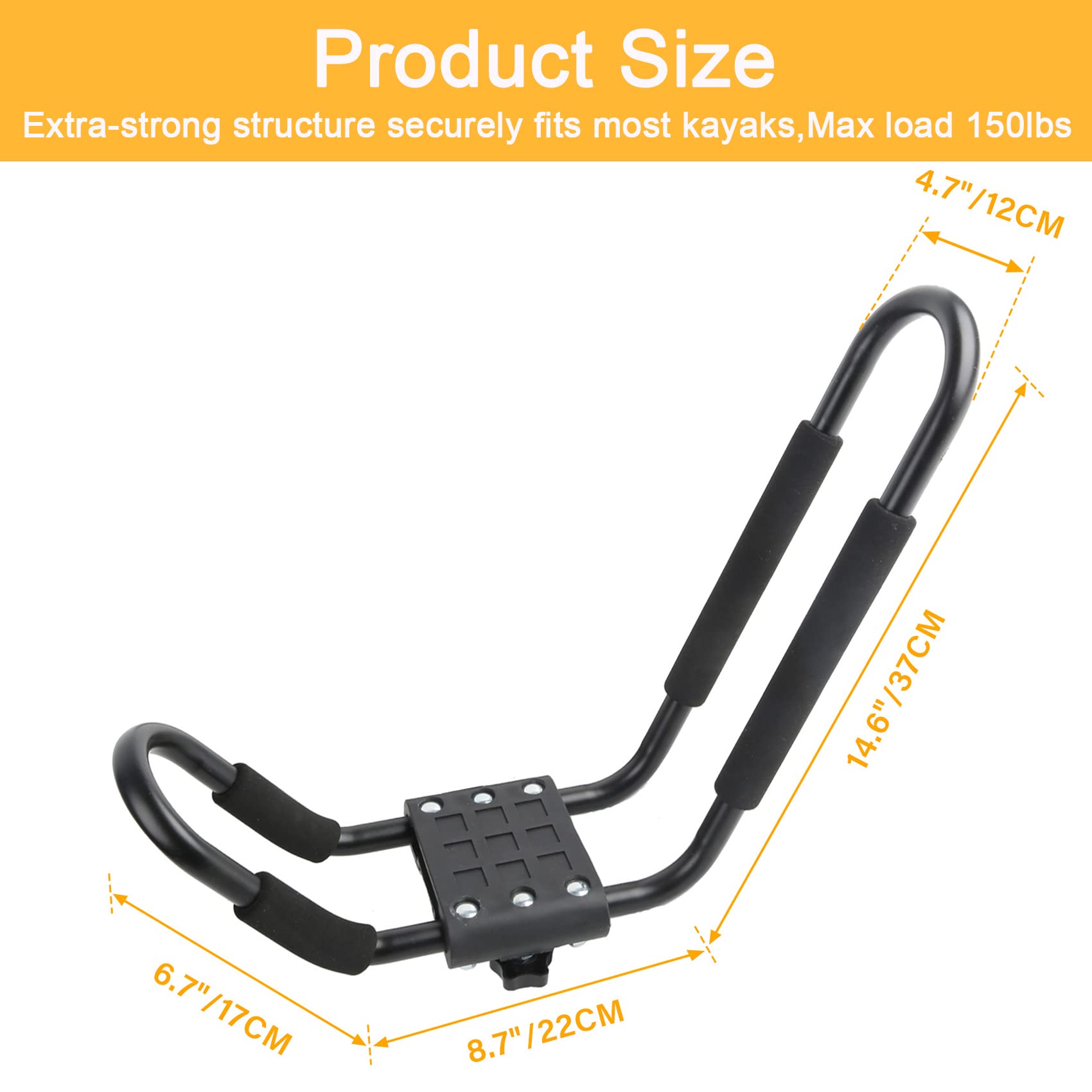PIRIPARA mounting hardware and 8-ft straps included for fast secure setup
