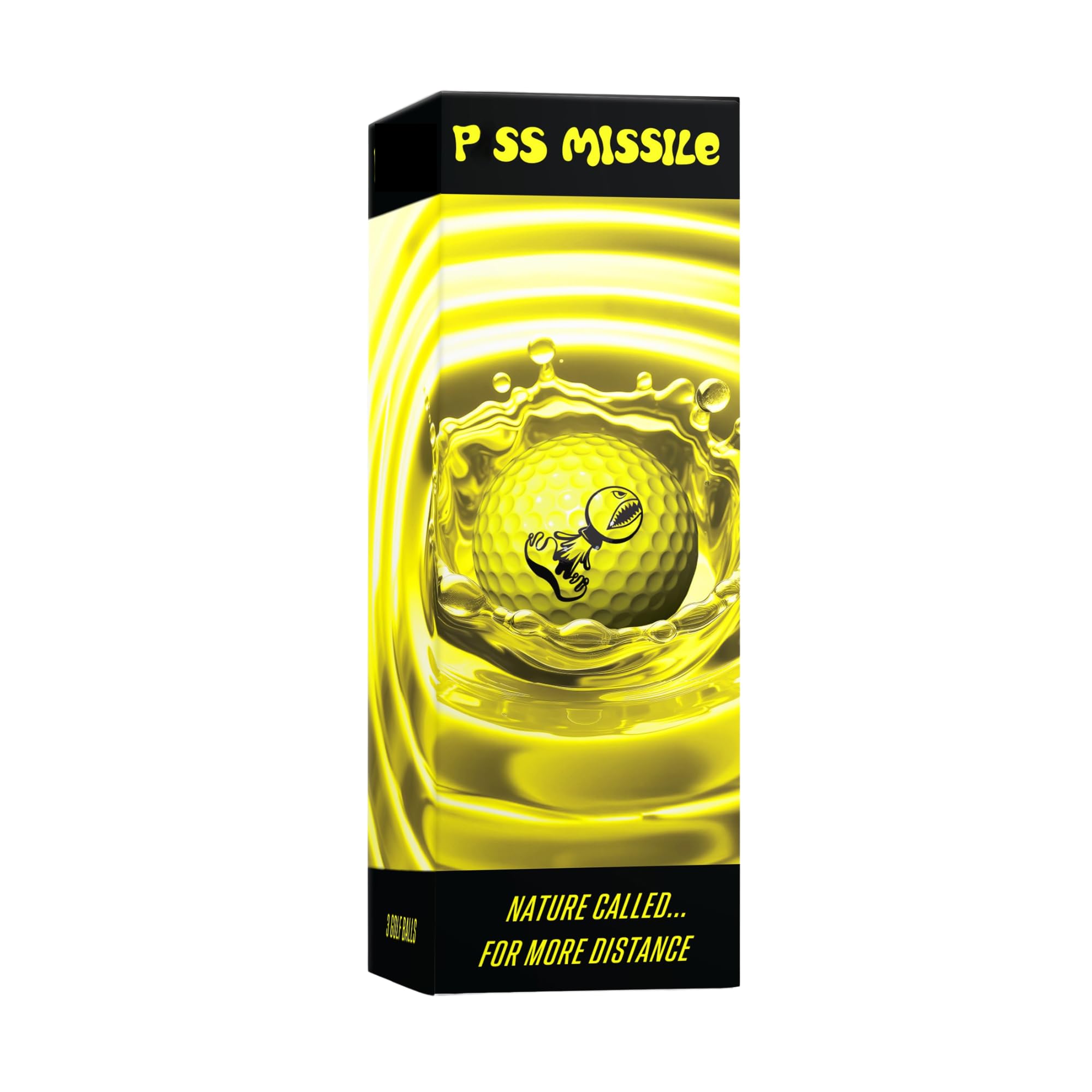 Piss Missile used by golfer at driving range for straighter, longer shots