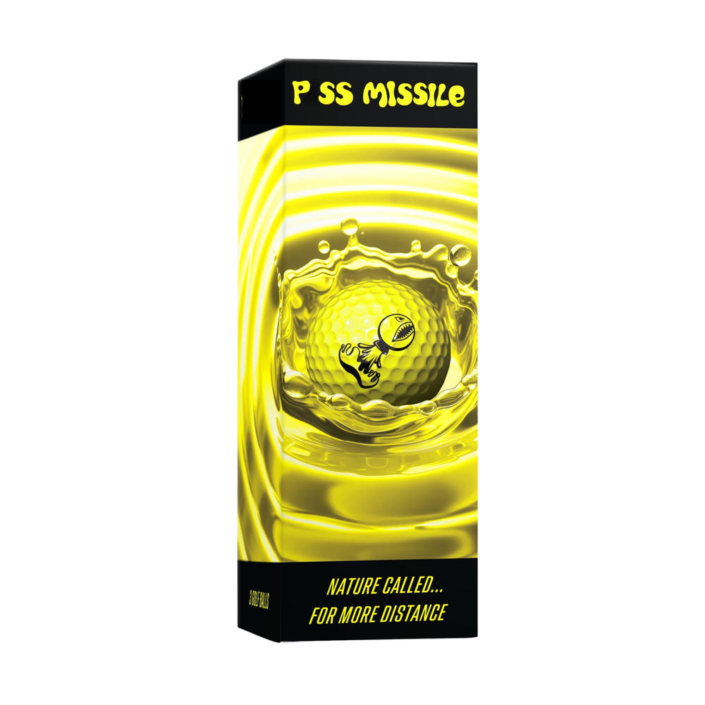 Piss Missile used by golfer at driving range for straighter, longer shots