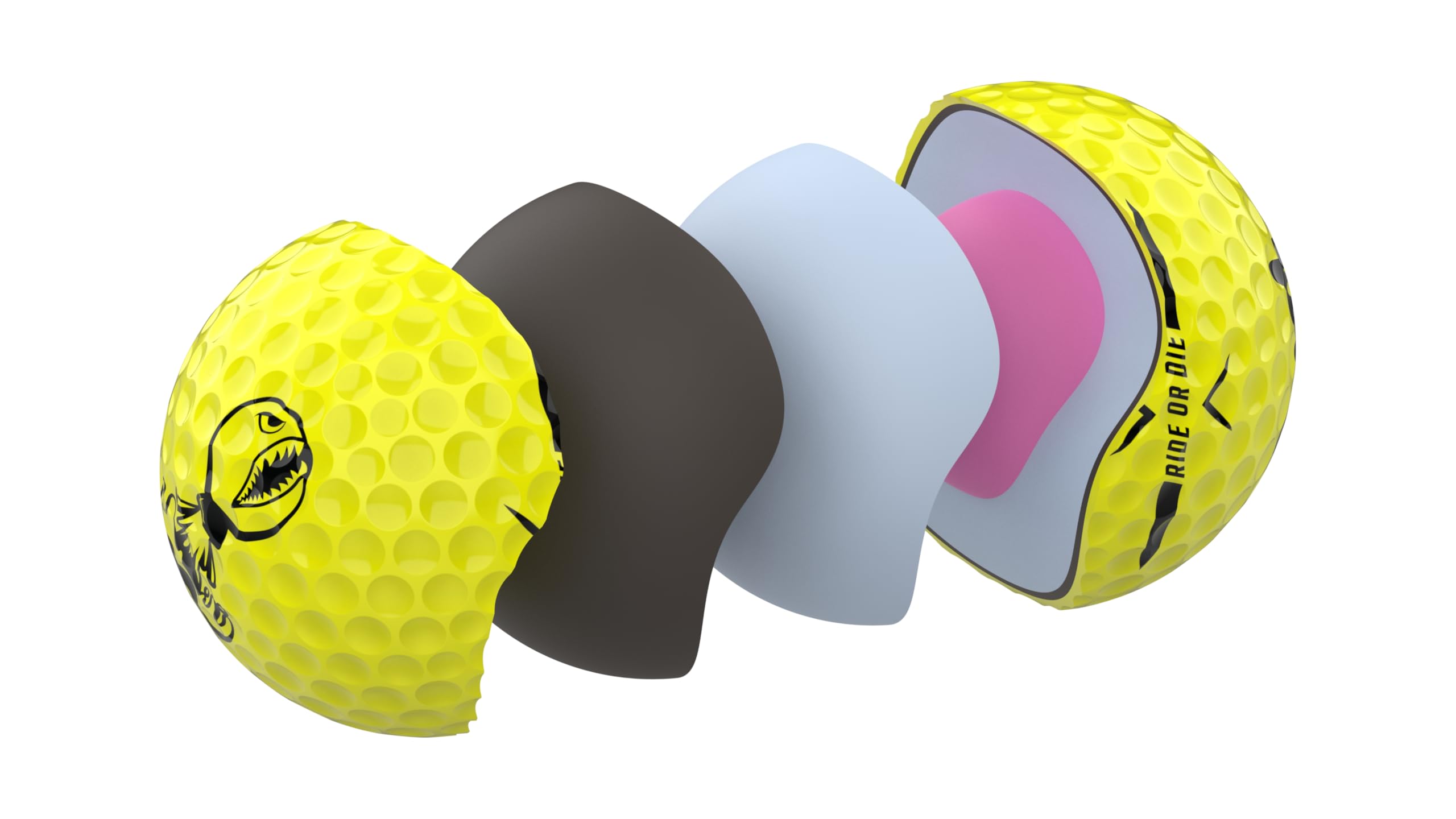 Piss Missile ball on tee captured at launch for longer drives