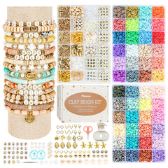 Pizooro front packaging showing complete 10,500-piece bracelet kit and contents