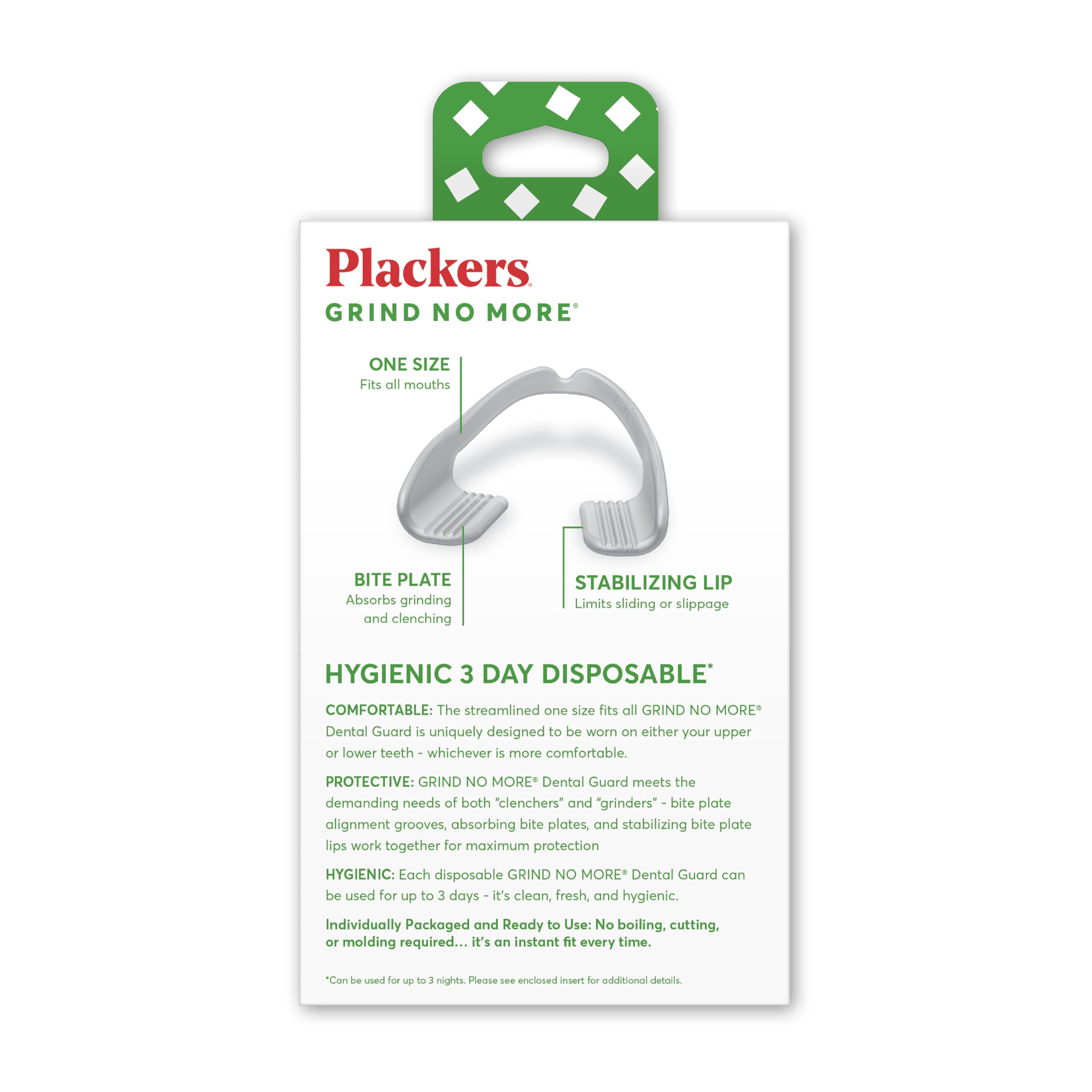 Plackers individual pouch opened ready-to-wear for convenience