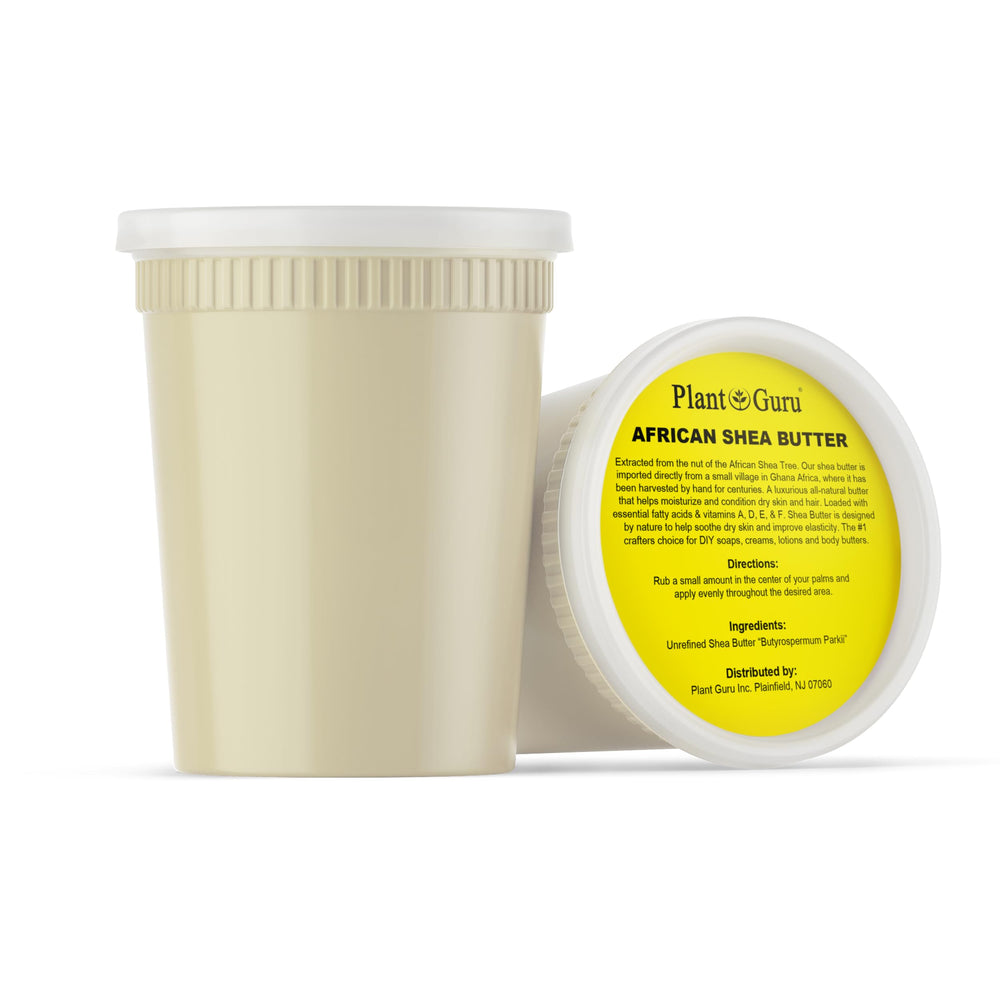 Plant Guru close-up texture of ivory shea butter highlighting richness