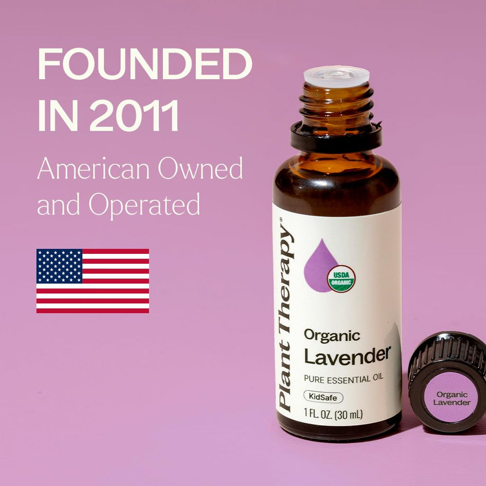 Plant Therapy lavender bloom field indicating organic sourcing and natural purity