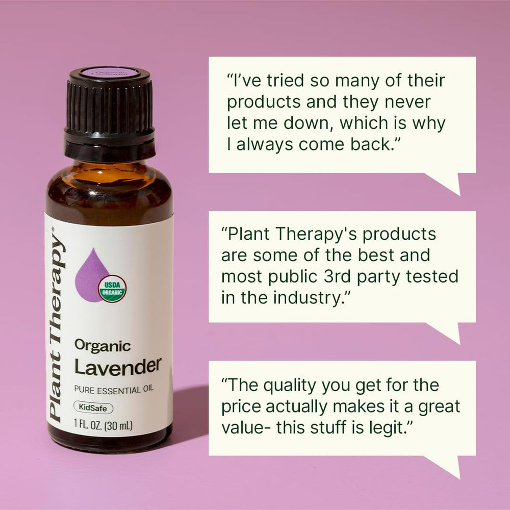 Plant Therapy lavender diffused in calm bedroom scene promoting restful atmosphere