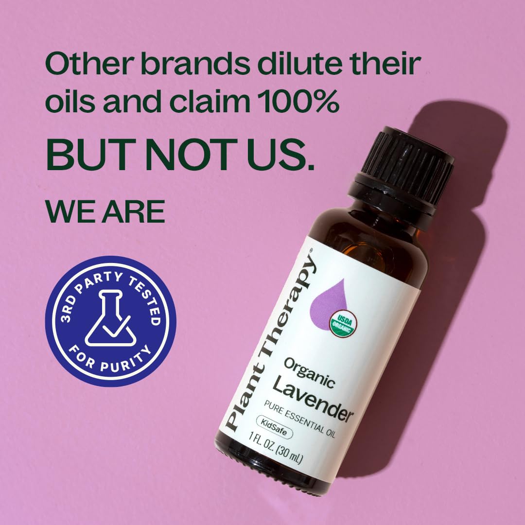 Plant Therapy lavender diluted in carrier oil bottle showing safe topical preparation