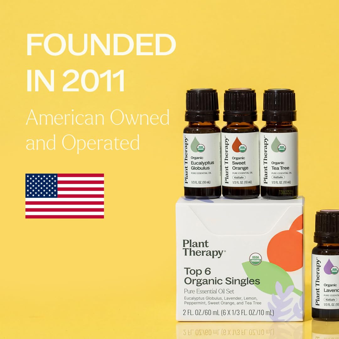 Plant Therapy 10 mL bottle size comparison to show compact travel-friendly benefit