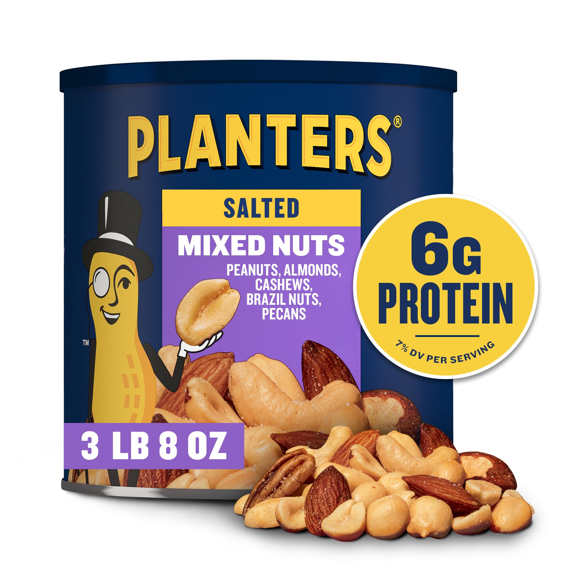 PLANTERS close-up of cashew texture highlighting crunchy quality