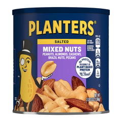 PLANTERS front tub shot showing product and resealable lid benefit
