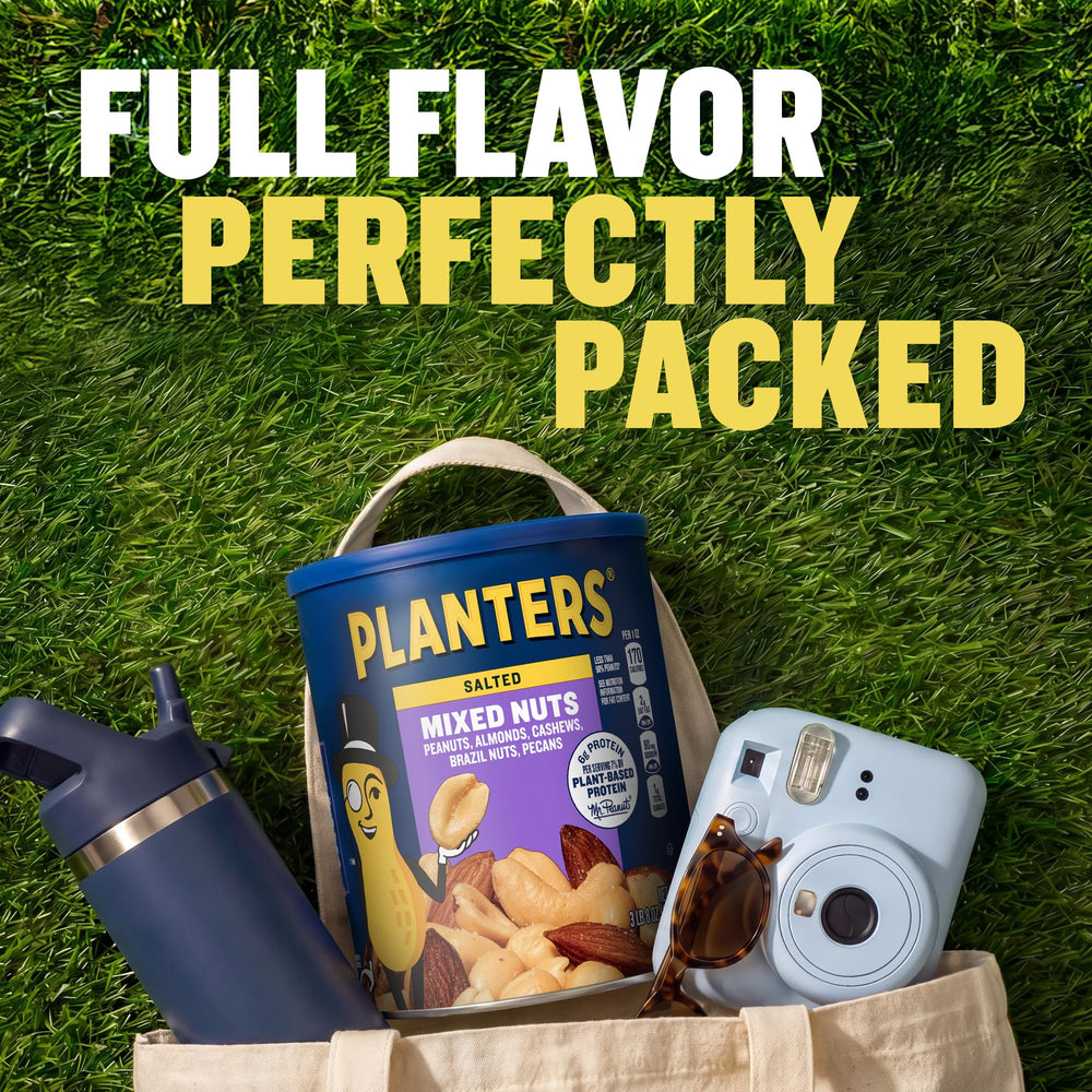 PLANTERS mixed nuts sprinkled on salad adding texture and contrast