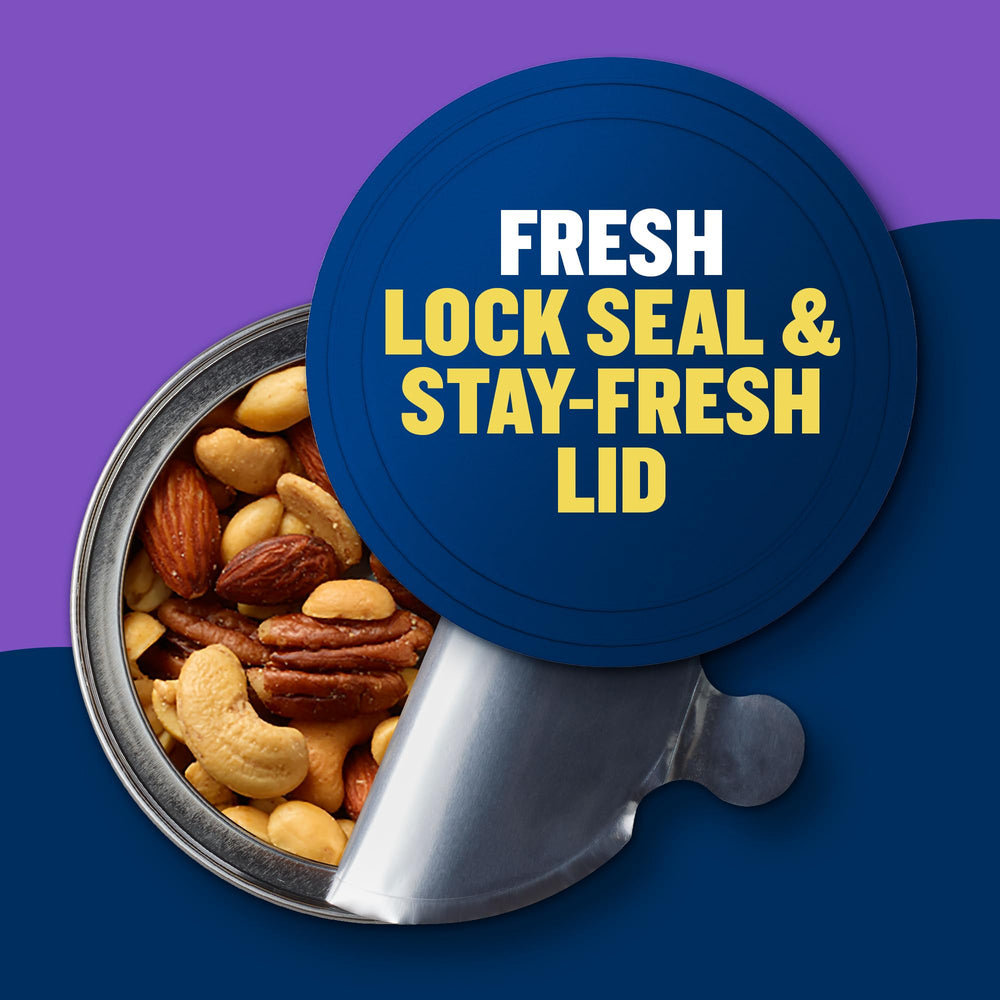 PLANTERS prepacked snack pouches made from tub for portable snacking