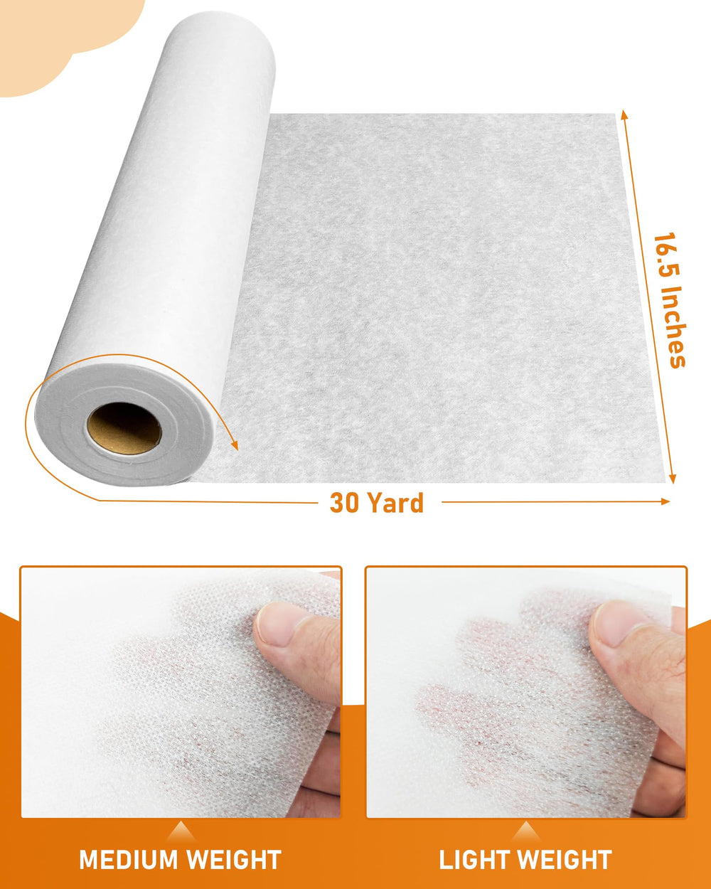 PLANTIONAL close-up of non-woven polyester texture demonstrating soft durability and structure
