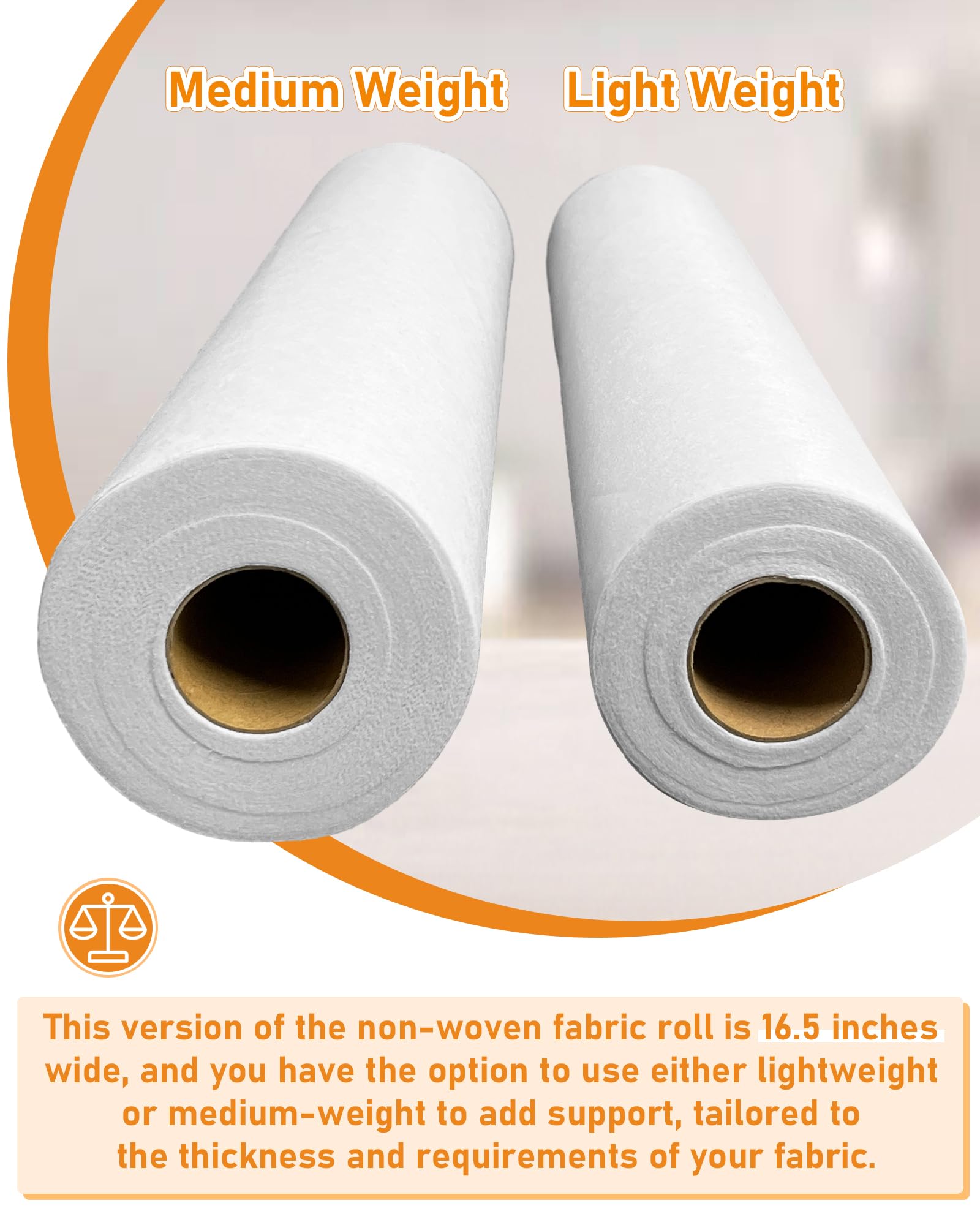 PLANTIONAL roll edge and width detail showing 16.5-inch measurement for project planning benefit