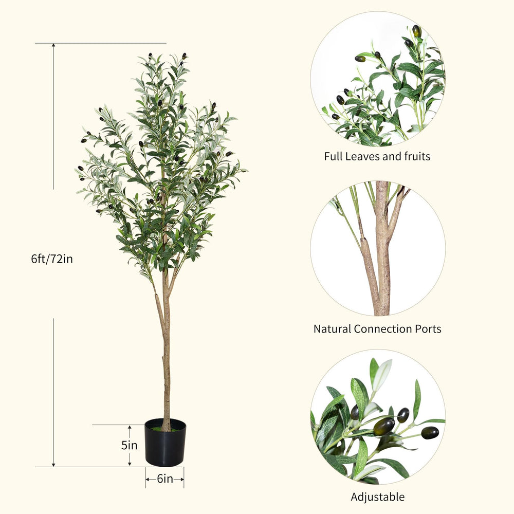 plantsworld detailed shot of artificial olives among foliage for natural look