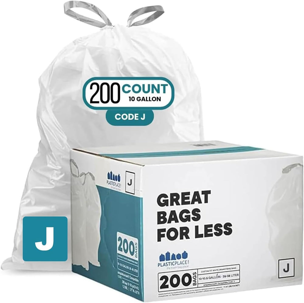 Plasticplace front packaging showing 200-count value and size for easy stocking
