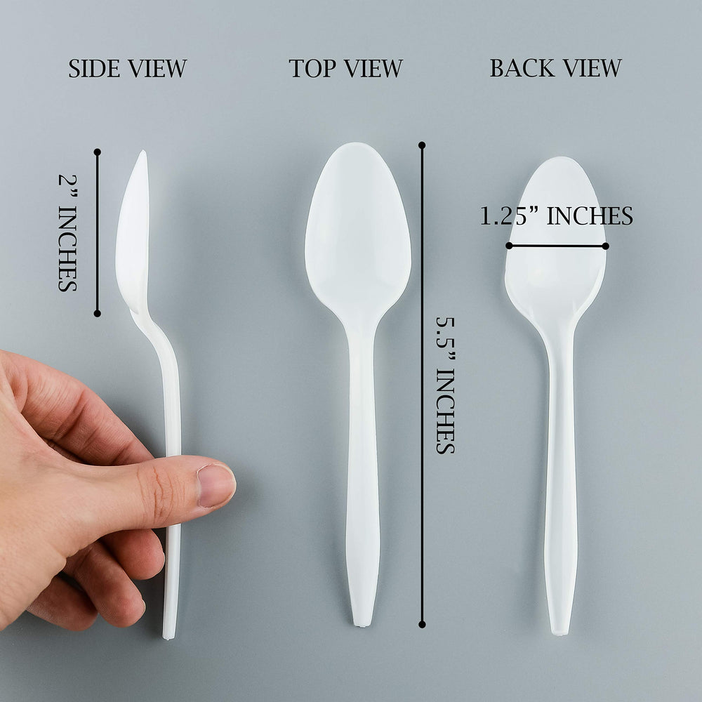 PLASTICPRO closeup of spoon handle highlighting medium-weight strength