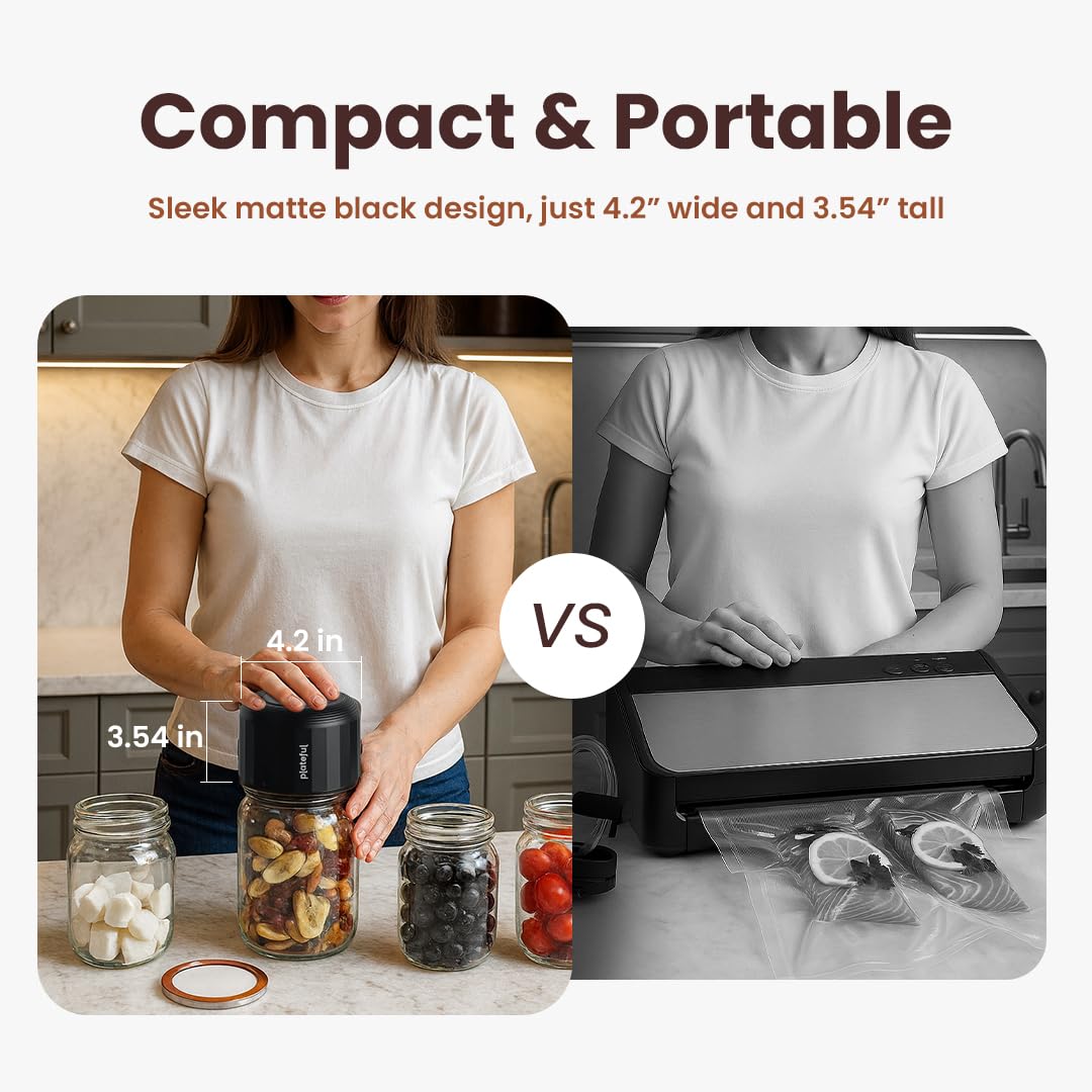 Plateful VacuFresh used on countertop in kitchen to organize pantry staples