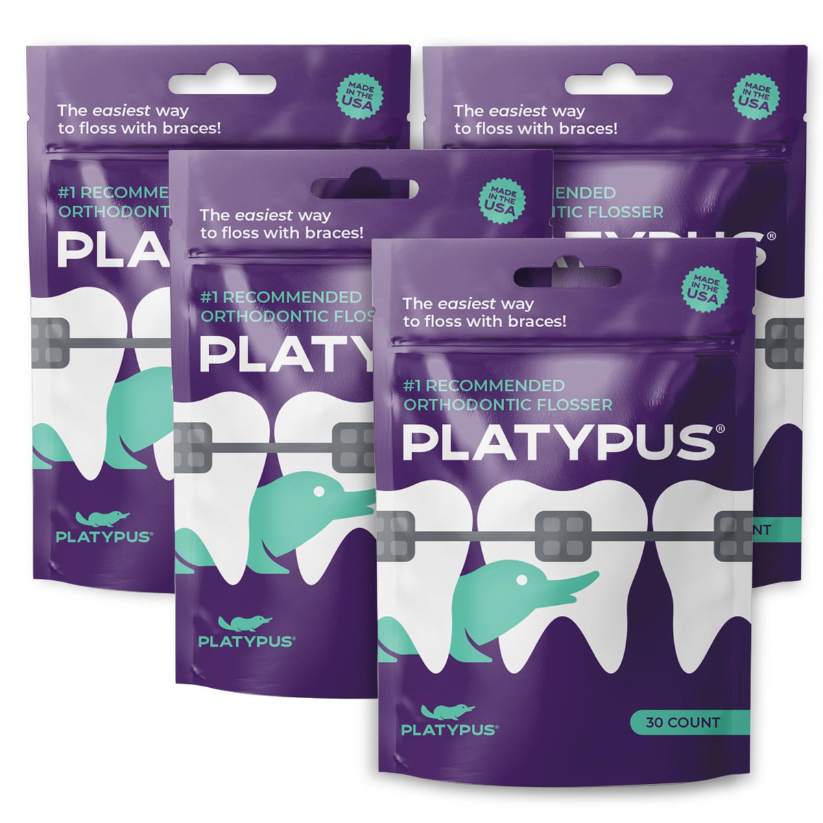Platypus front packaging showing multipack and brand benefits