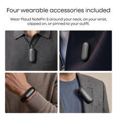 Plaud NotePin S worn on a lanyard showing hands-free capture convenience