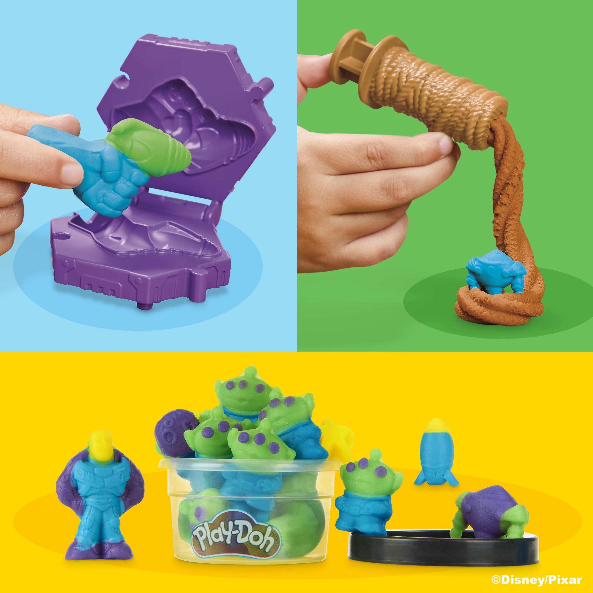 Play-Doh accessory molds with jetpack and badge for customizable gear