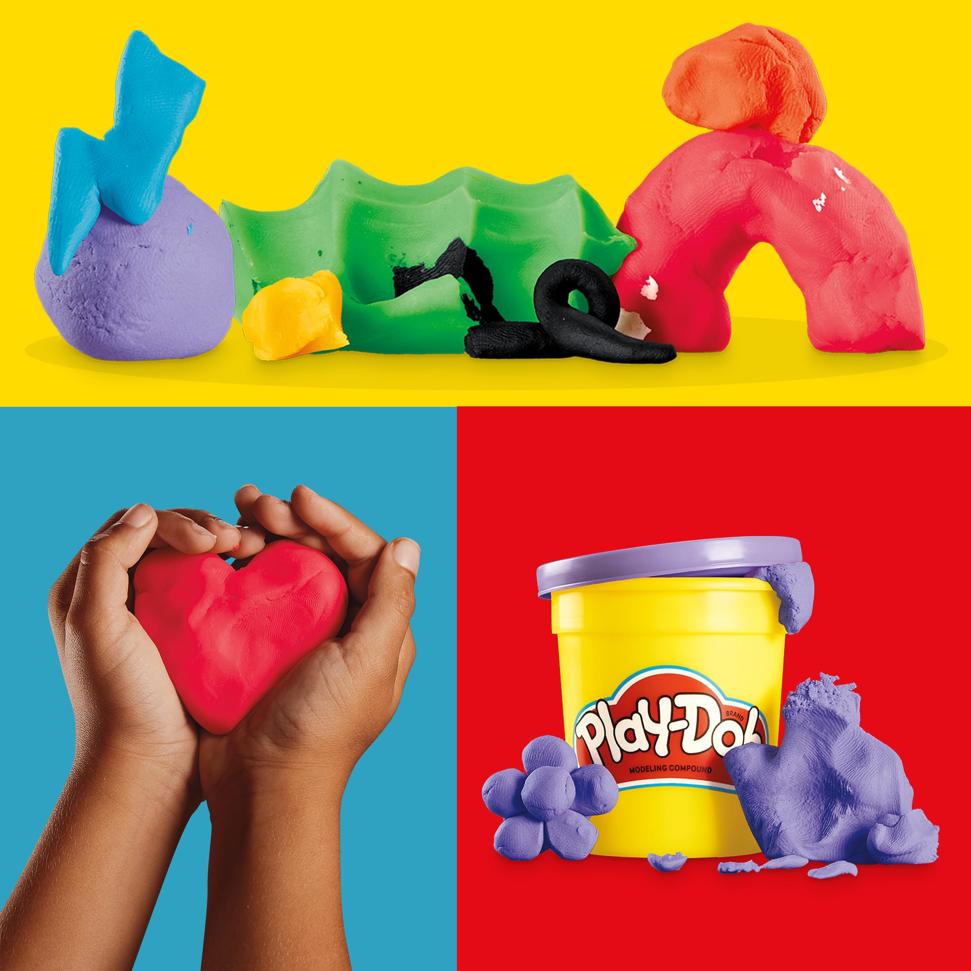 Play‑Doh cans arranged by color to help teachers organize supplies quickly