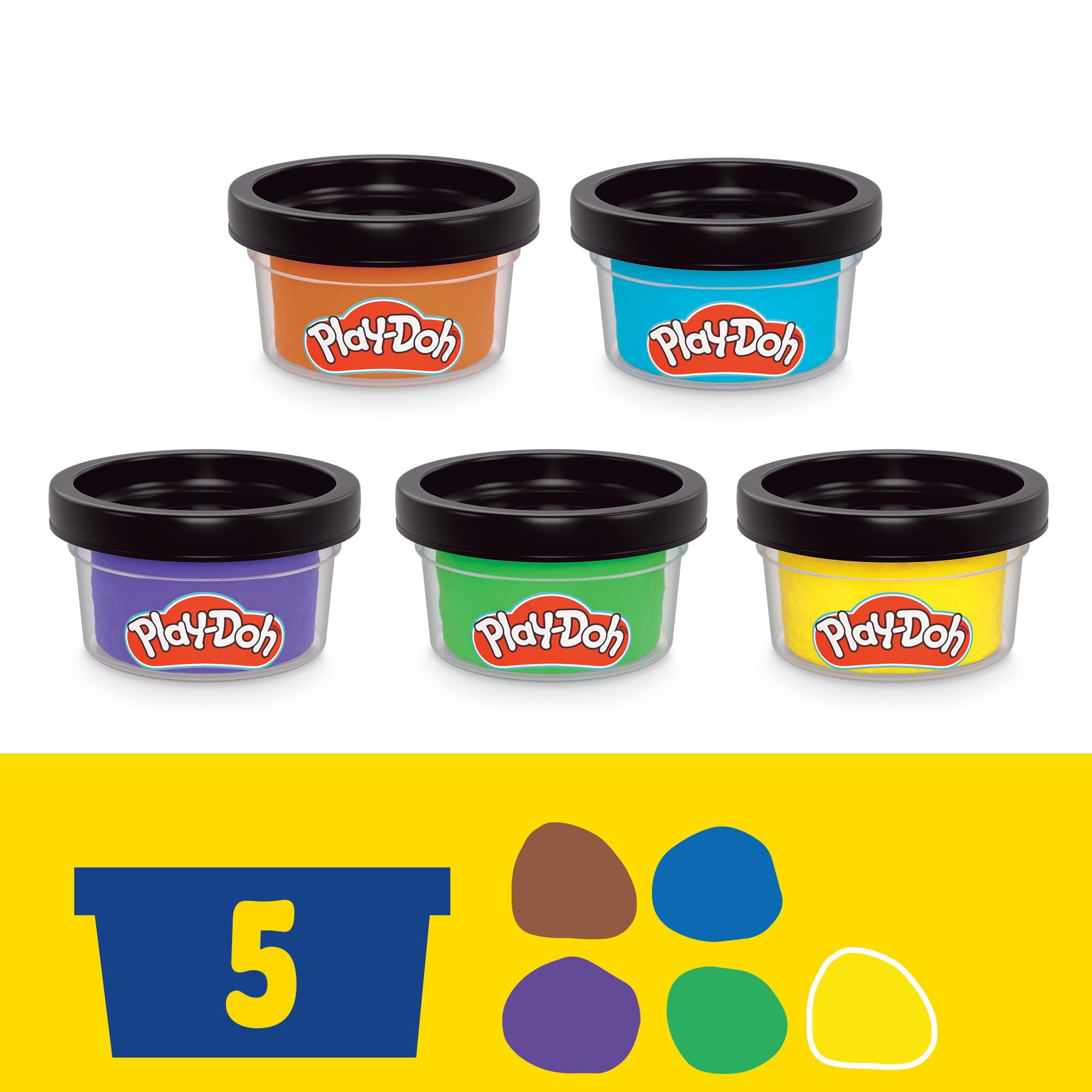 Play-Doh figures on display stand for tidy storage and presentation