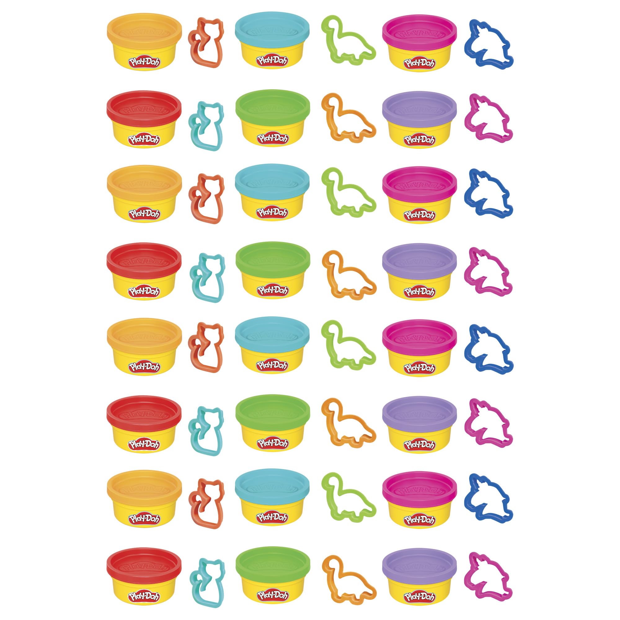 Play-Doh cutter on lid detail showing attached shape for immediate play