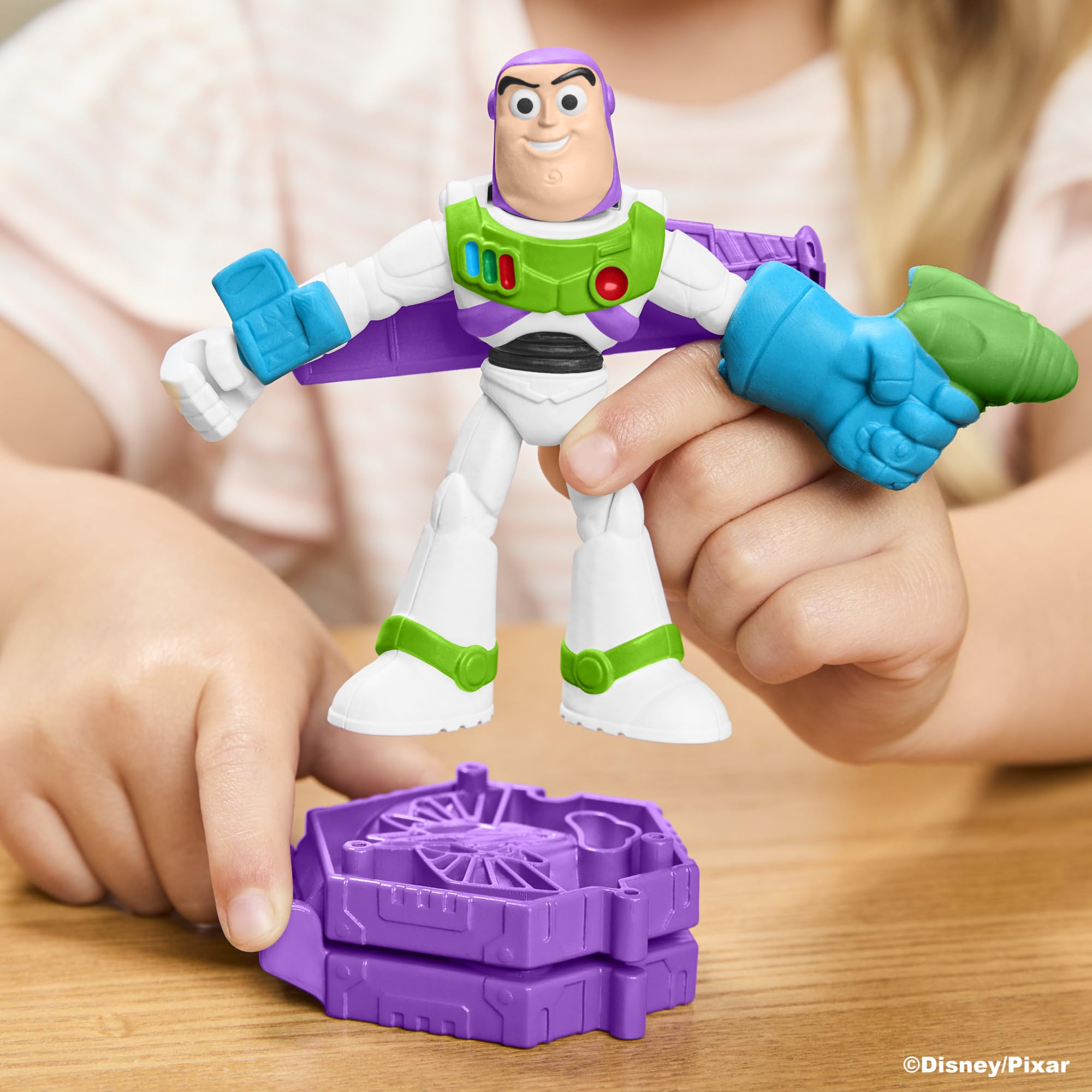 Play-Doh molded aliens and Zurg figures expanding imaginative scenes