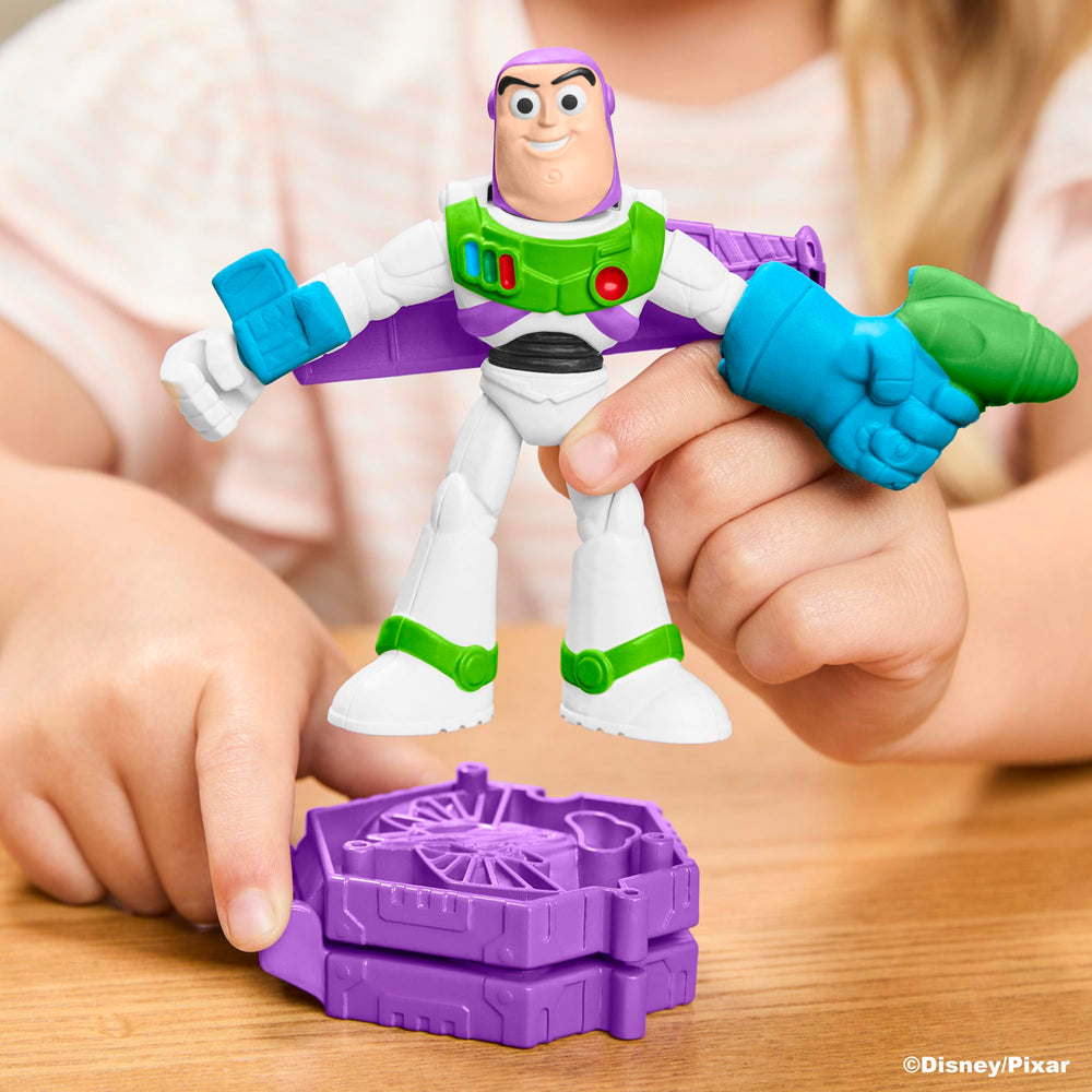 Play-Doh molded aliens and Zurg figures expanding imaginative scenes
