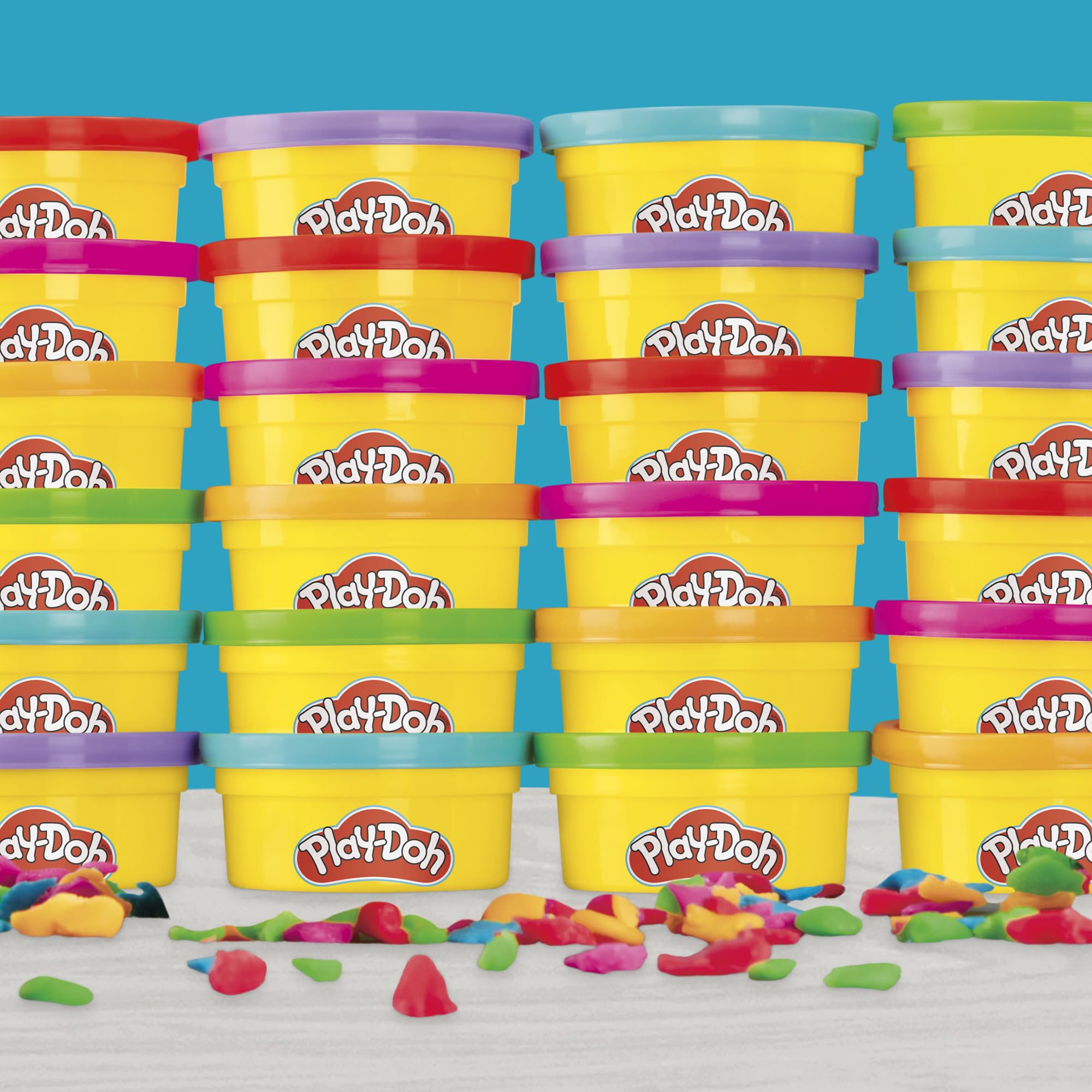 Play-Doh pack in goodie bags ready to hand out as non-candy favors