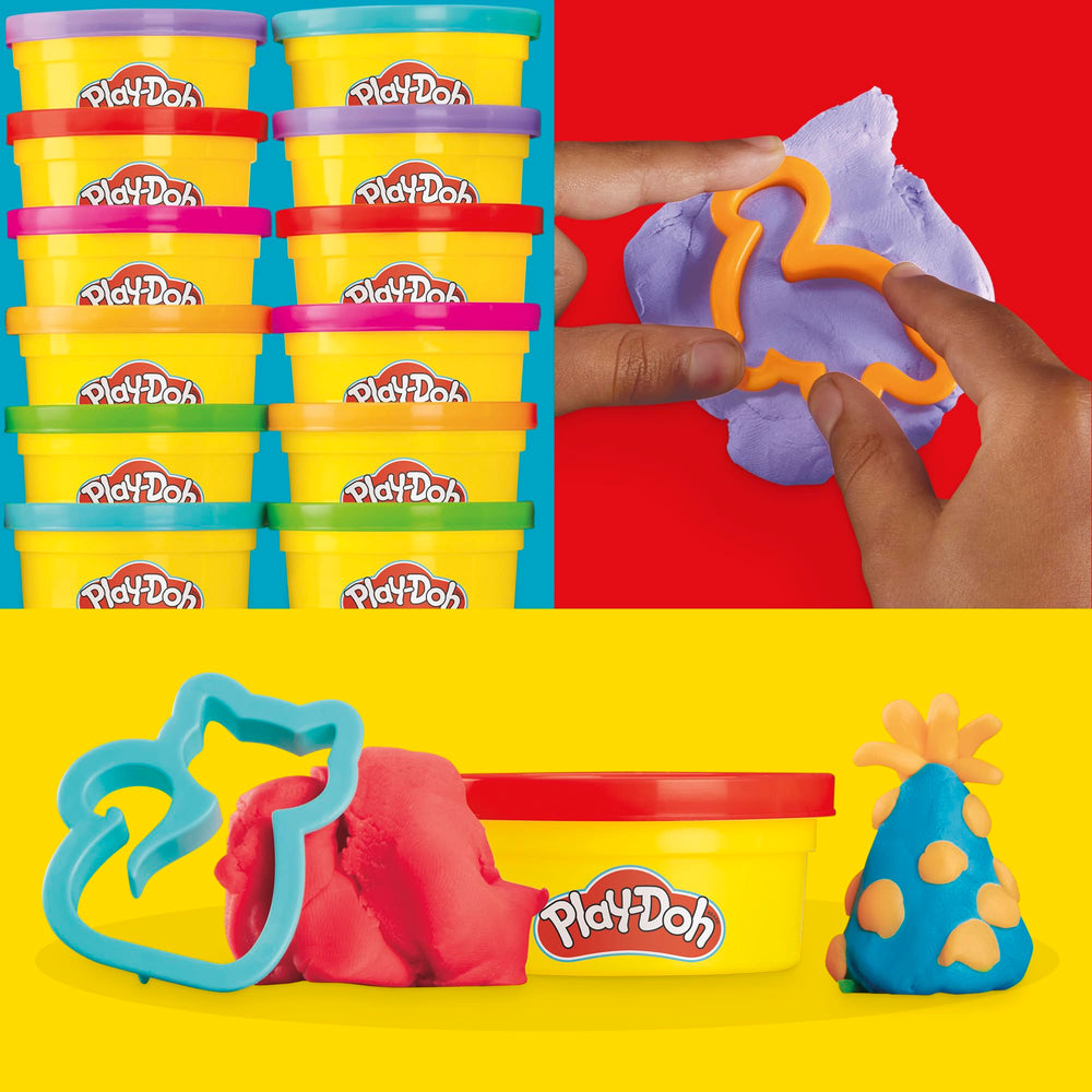 Play-Doh resealable lid detail highlighting storage to keep dough soft