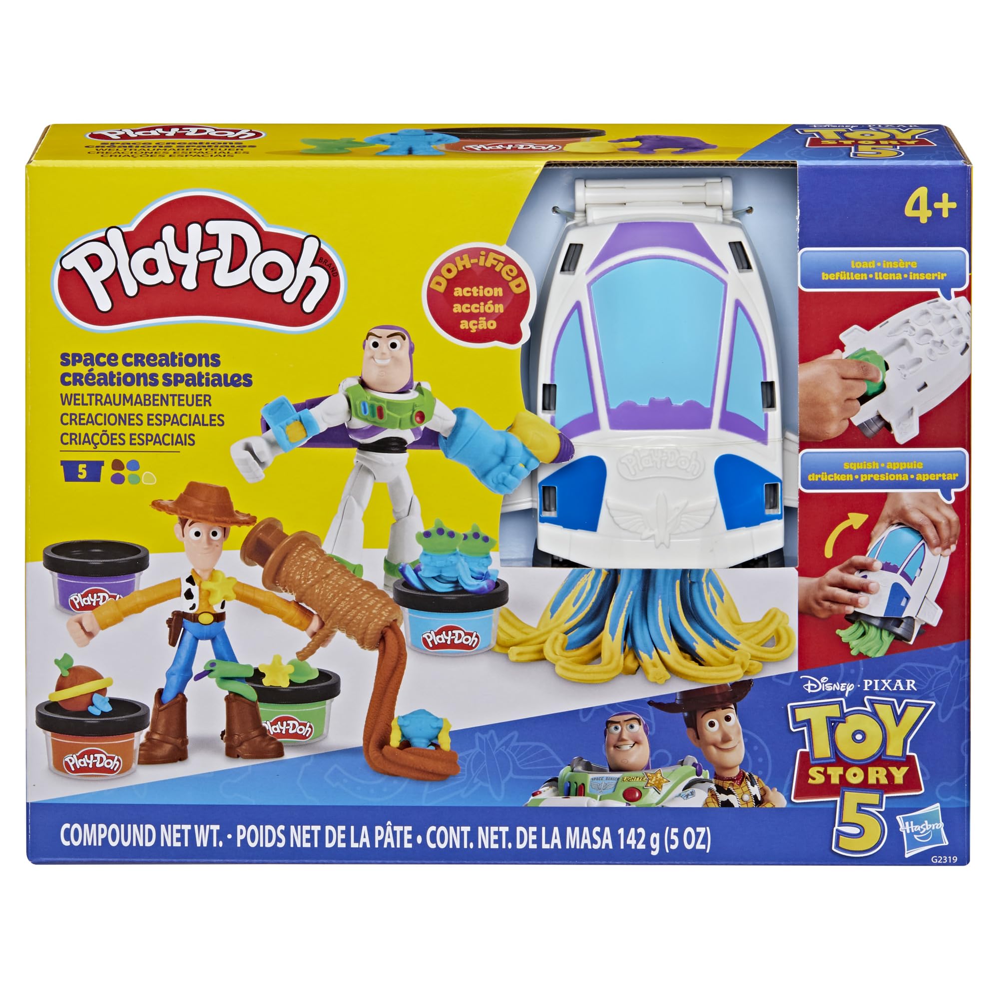 Play-Doh rocket press and molds detail showing creative launching effects