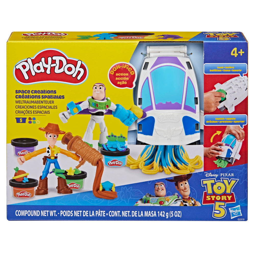 Play-Doh rocket press and molds detail showing creative launching effects
