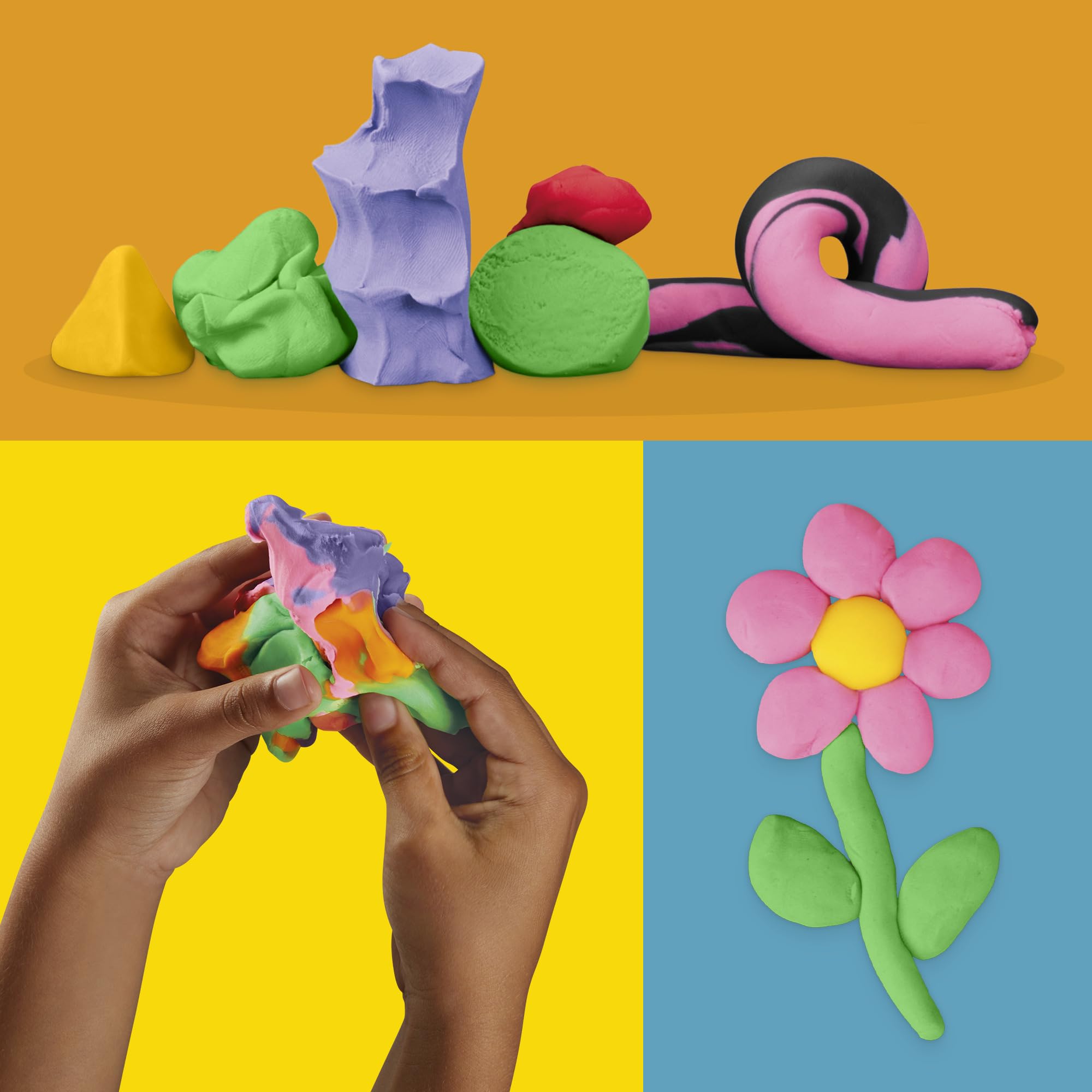 Play‑Doh can beside a ruler to show 3 oz size for planning portions and storage