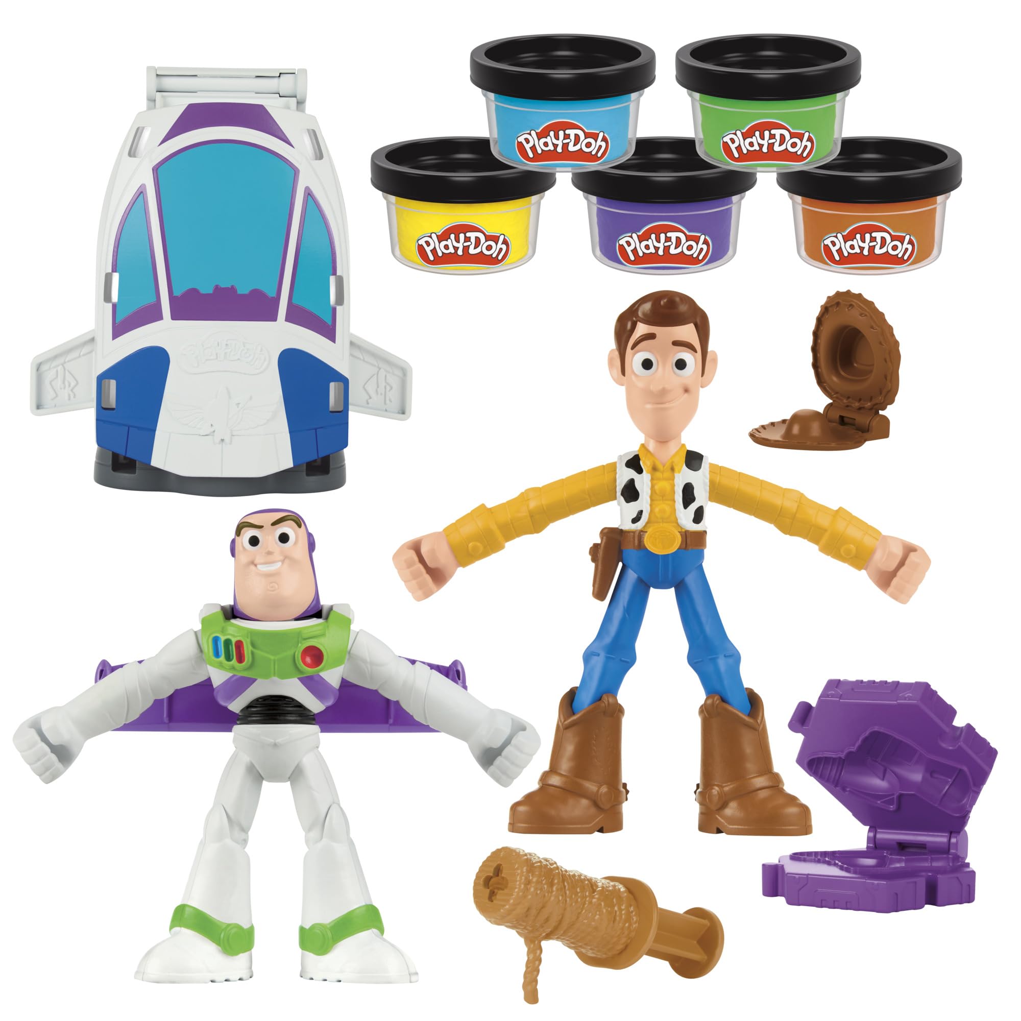 Play-Doh front packaging showing Toy Story set and contents for easy identification
