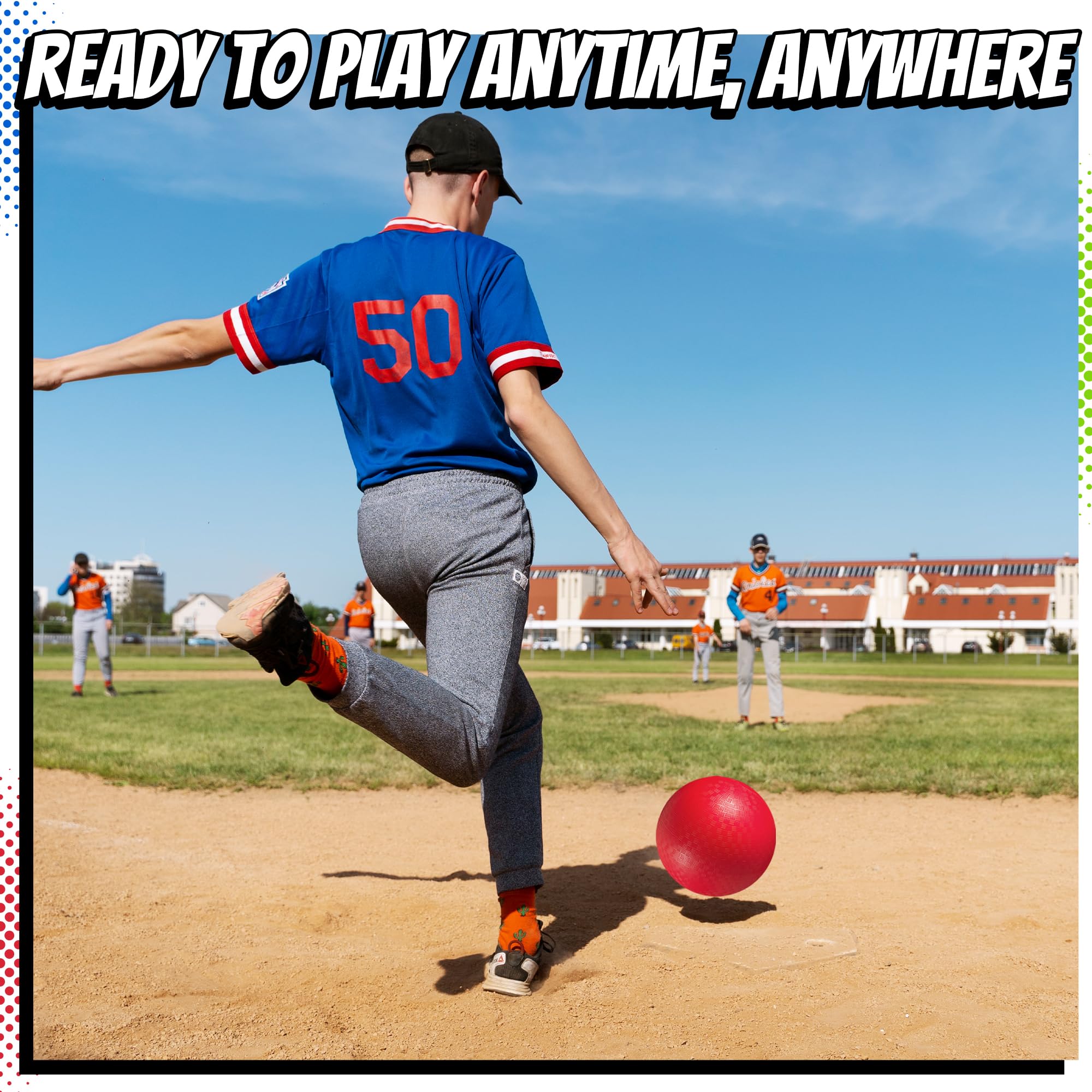 PlayBolt in-action kickball play illustrating energetic group fun