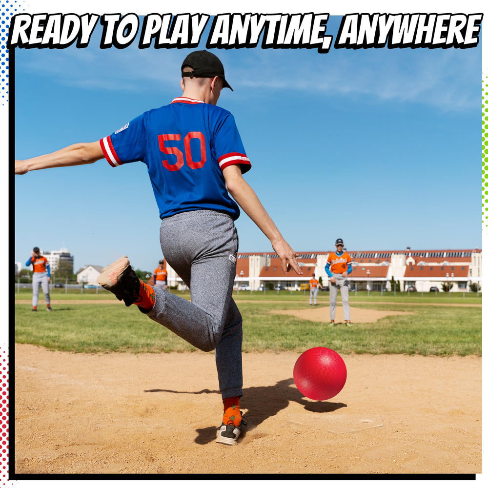 PlayBolt in-action kickball play illustrating energetic group fun