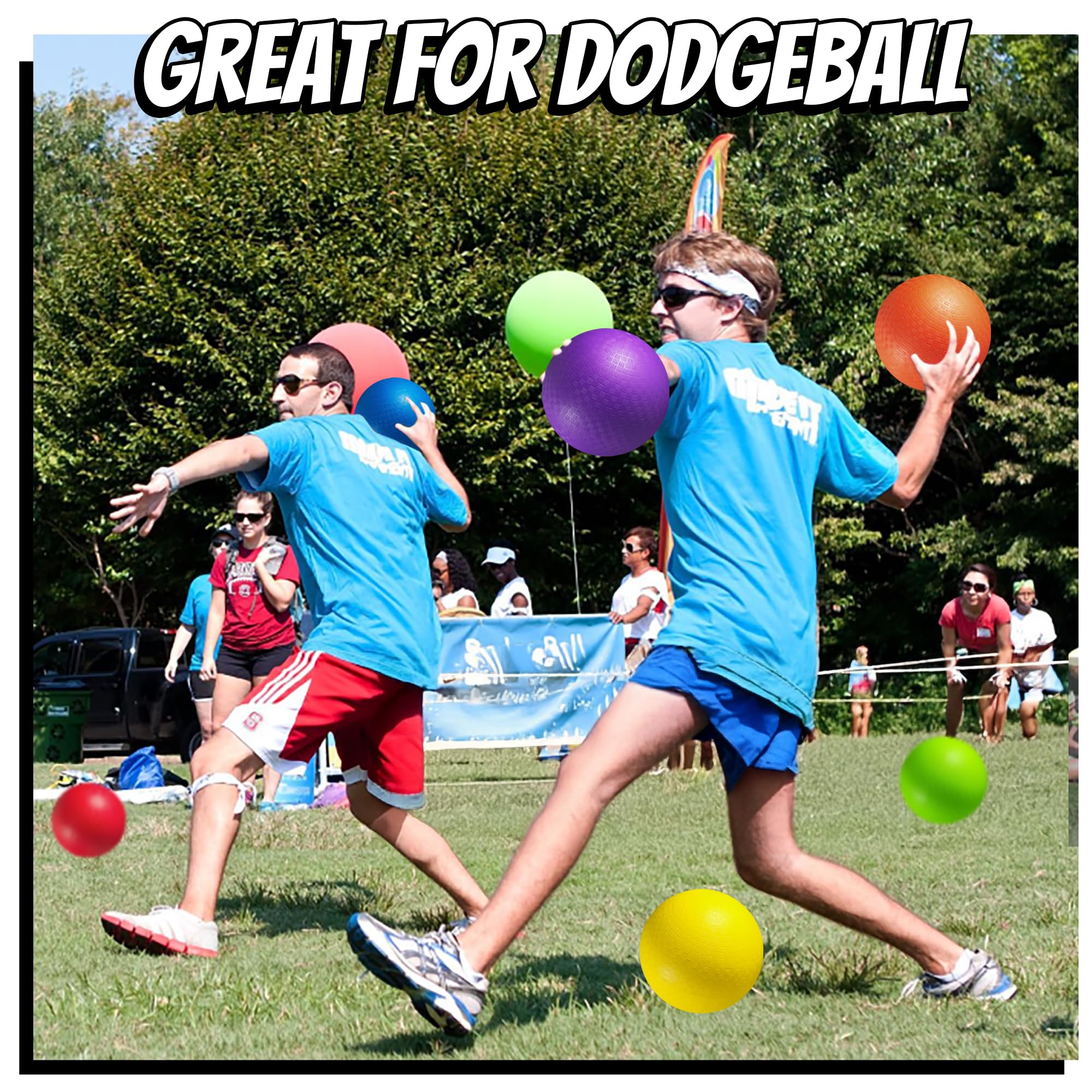 PlayBolt school PE class using multiple balls in activities showing versatility for gym programs