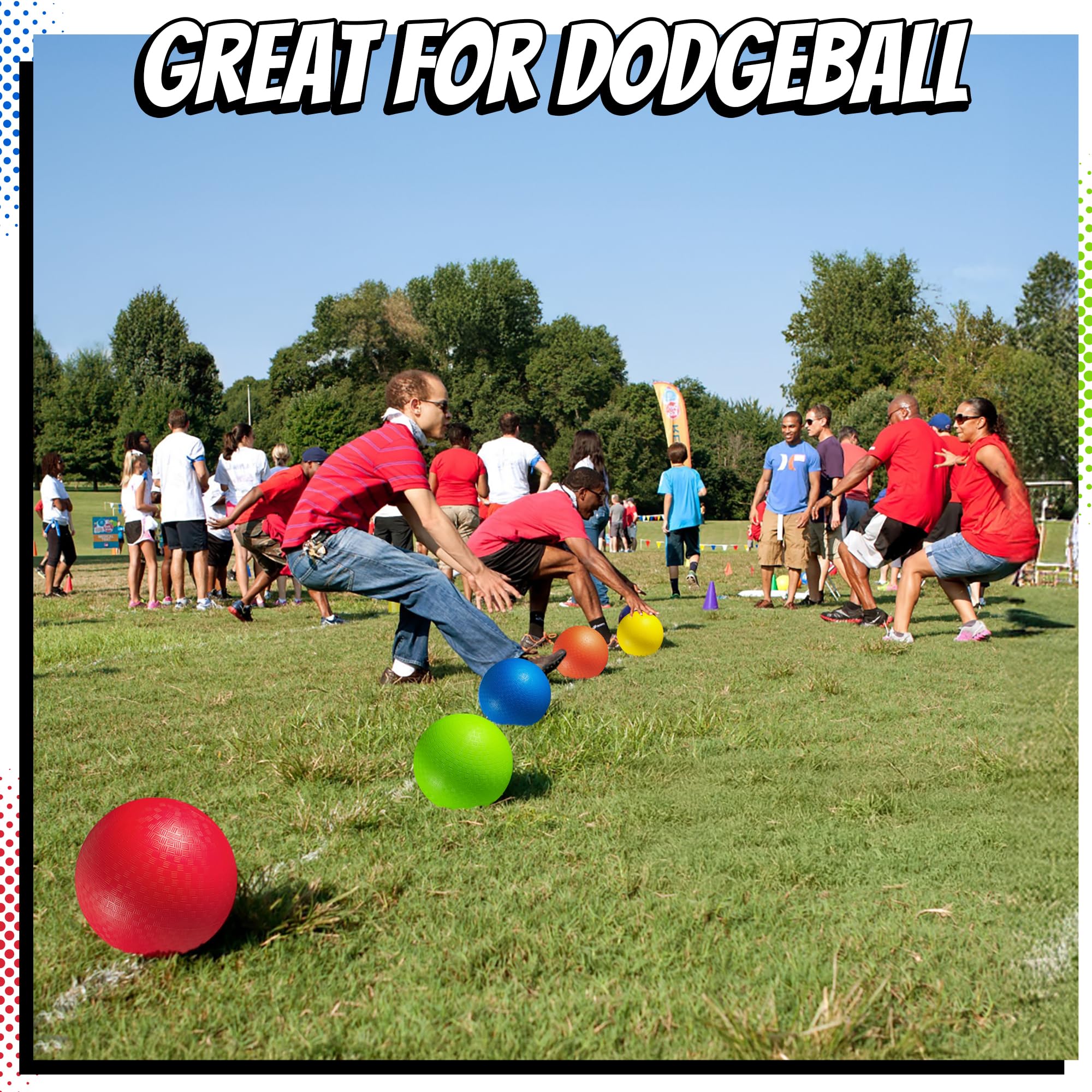 PlayBolt school recess setup with children using balls for PE and games