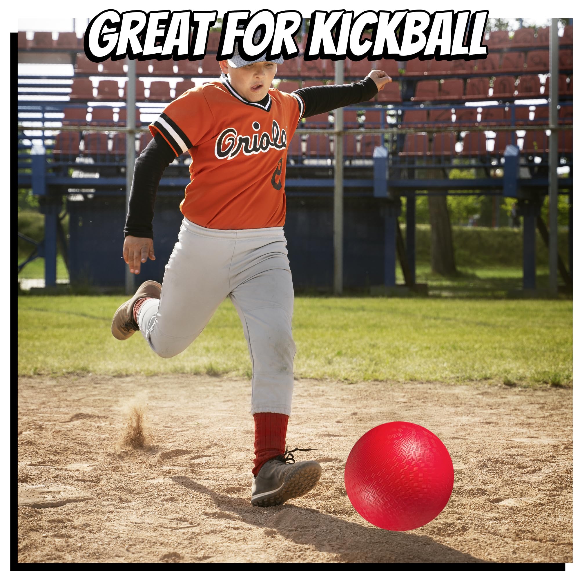 PlayBolt stacked storage of deflated and inflated balls showing compact storage and organized transport
