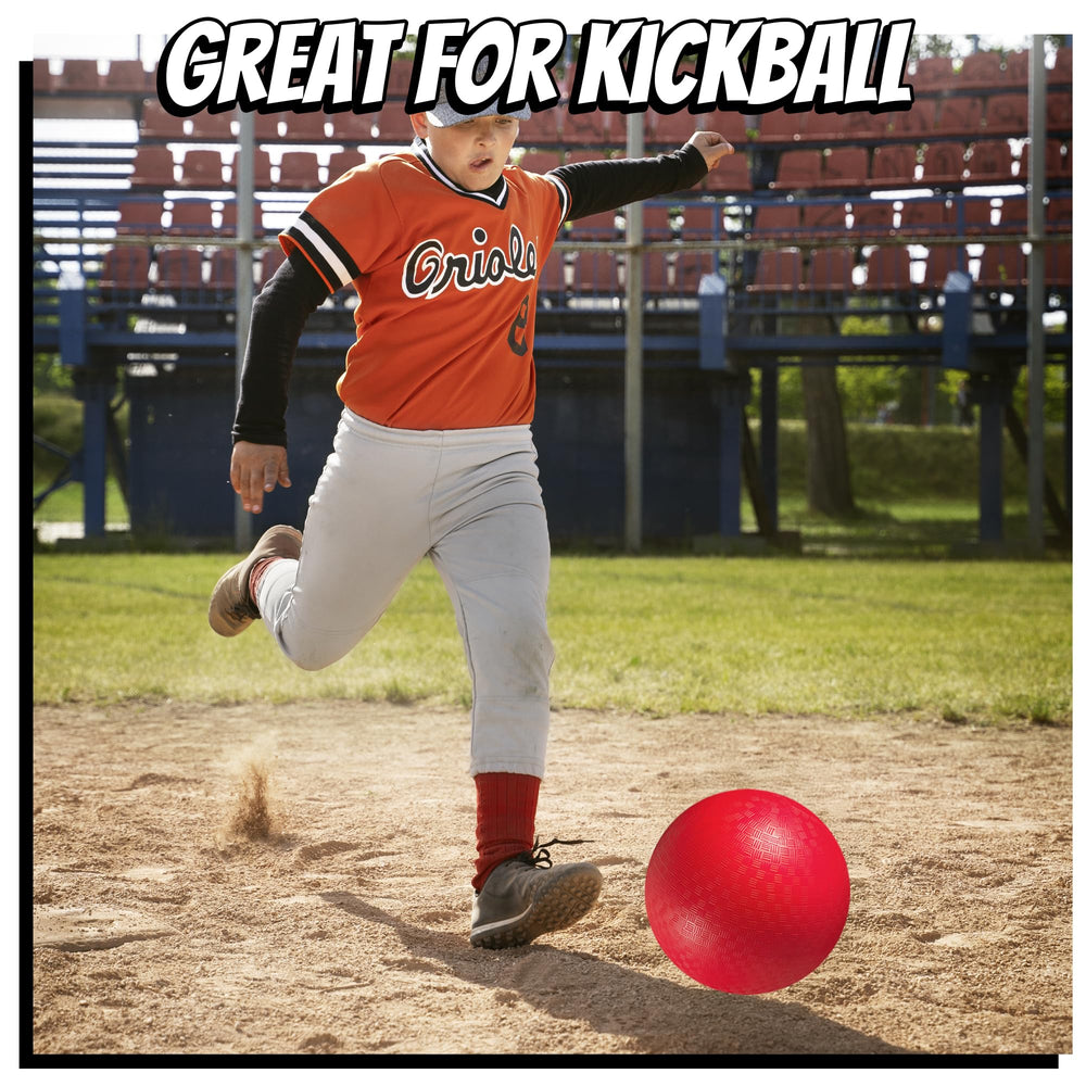 PlayBolt stacked storage of deflated and inflated balls showing compact storage and organized transport